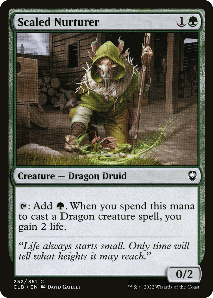 Scaled Nurturer — Commander Legends: Battle for Baldur's Gate — Magic: The Gathering