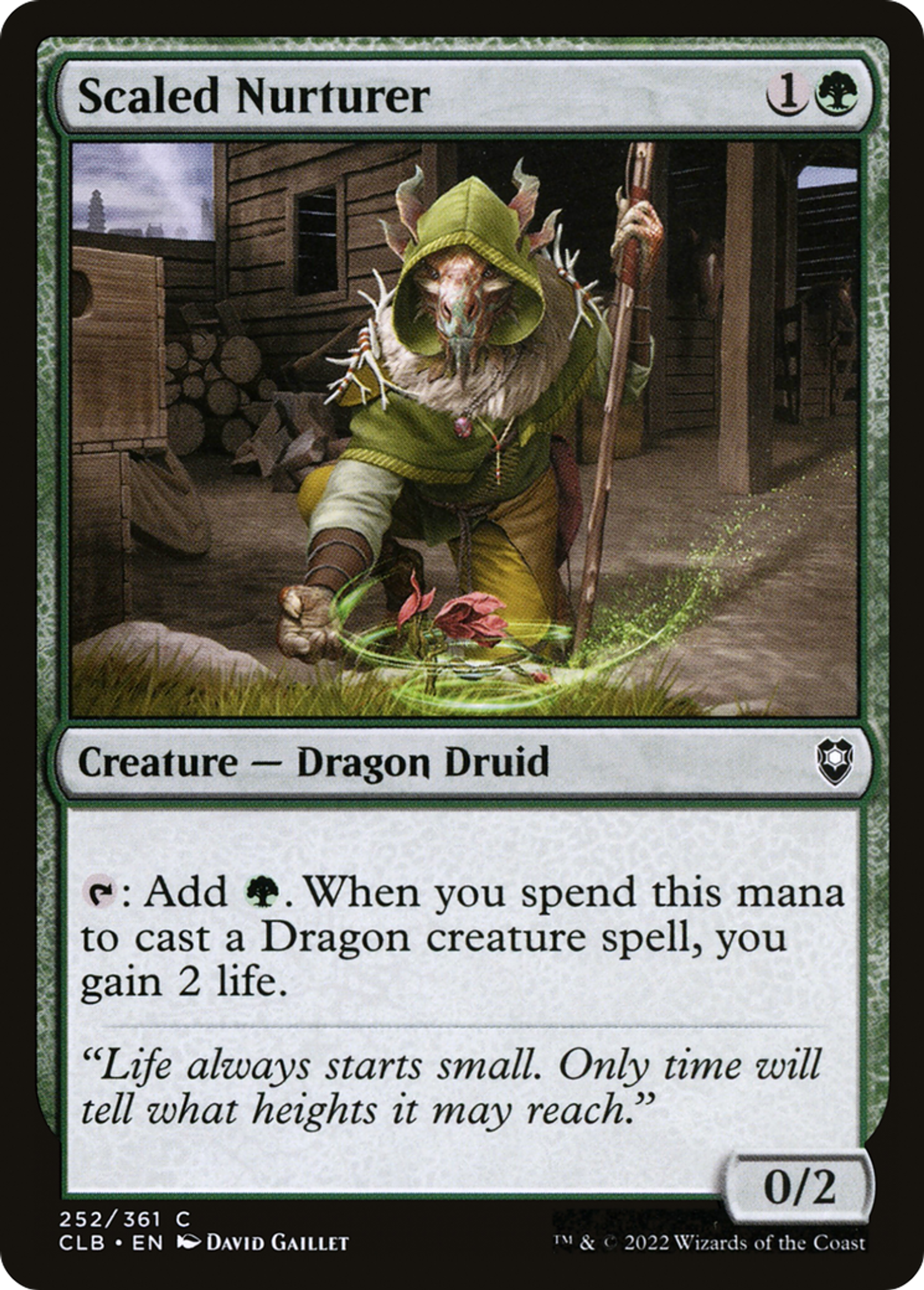 Scaled Nurturer — Commander Legends: Battle for Baldur's Gate — Magic: The Gathering