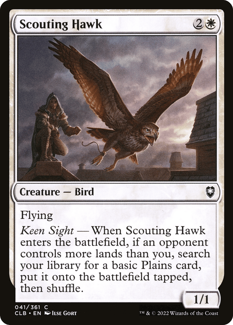 Scouting Hawk — Commander Legends: Battle for Baldur's Gate — Magic: The Gathering