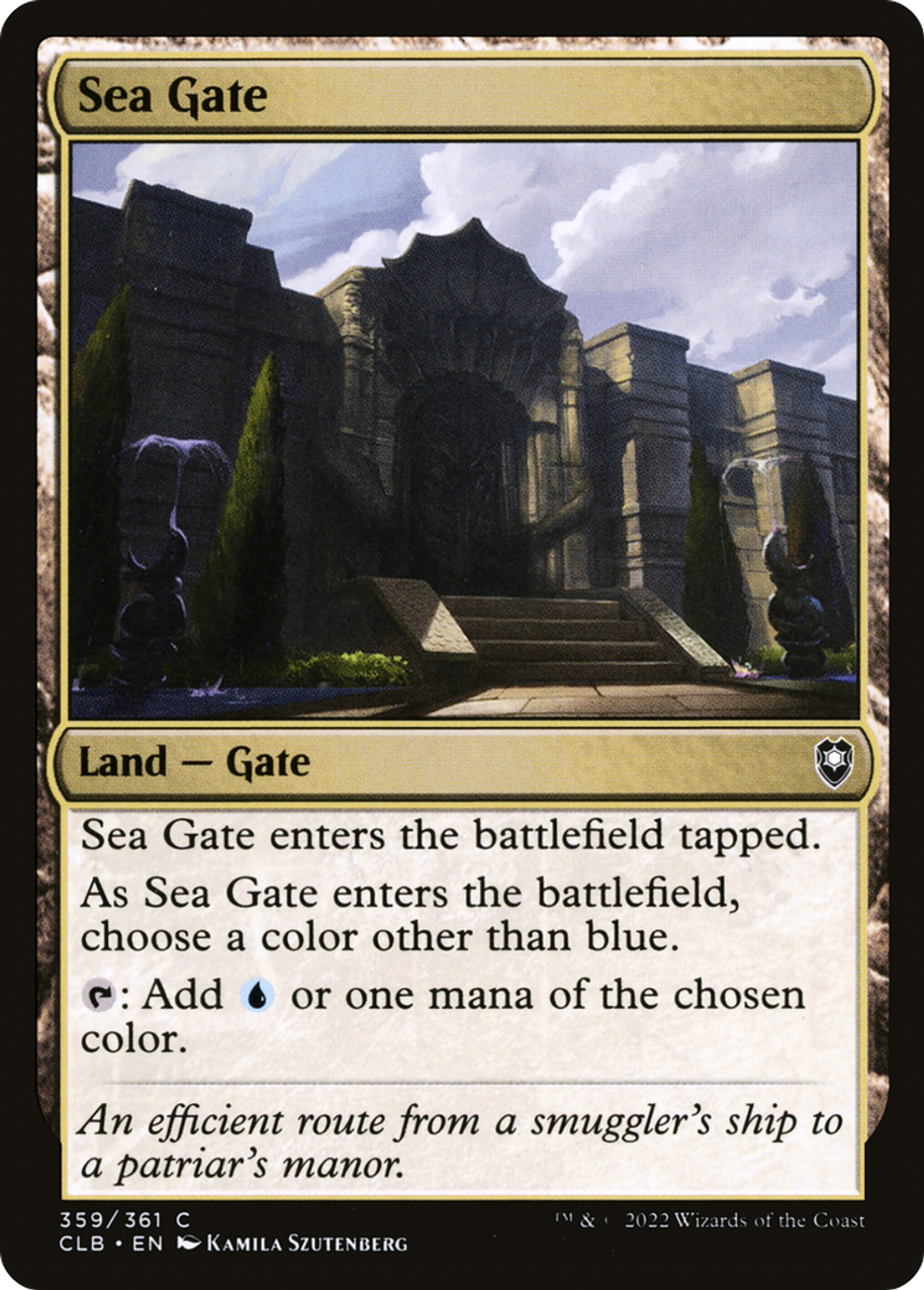 Sea Gate — Commander Legends: Battle for Baldur's Gate — Magic: The Gathering
