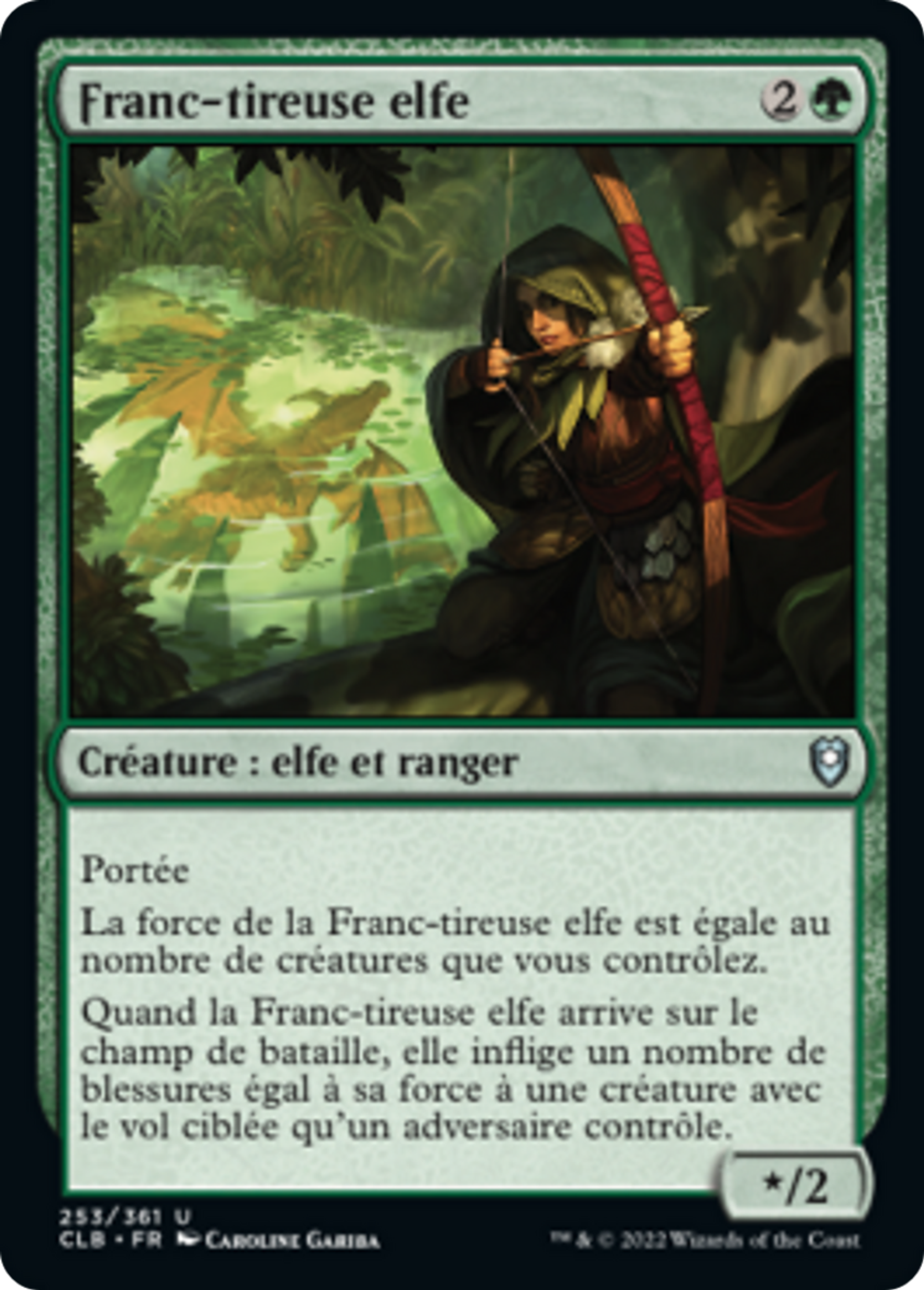 Franc-tireuse elfe — Commander Legends: Battle for Baldur's Gate — Magic: The Gathering
