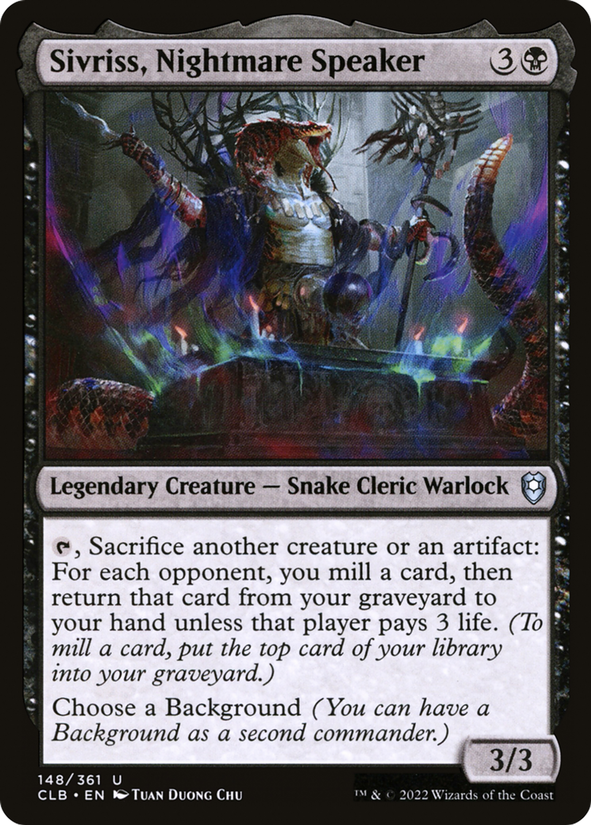 Sivriss, Nightmare Speaker — Commander Legends: Battle for Baldur's Gate — Magic: The Gathering
