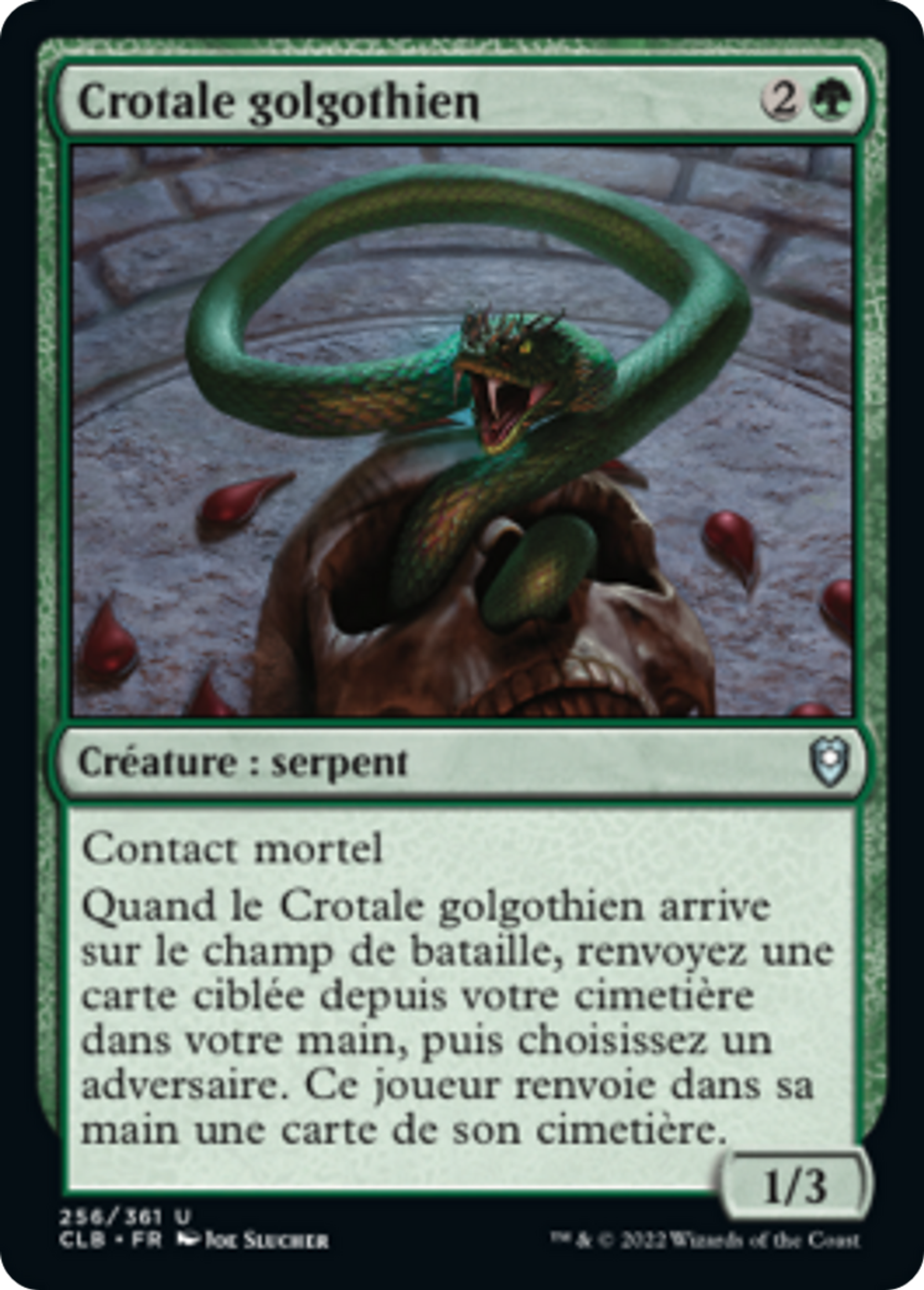 Crotale golgothien — Commander Legends: Battle for Baldur's Gate — Magic: The Gathering