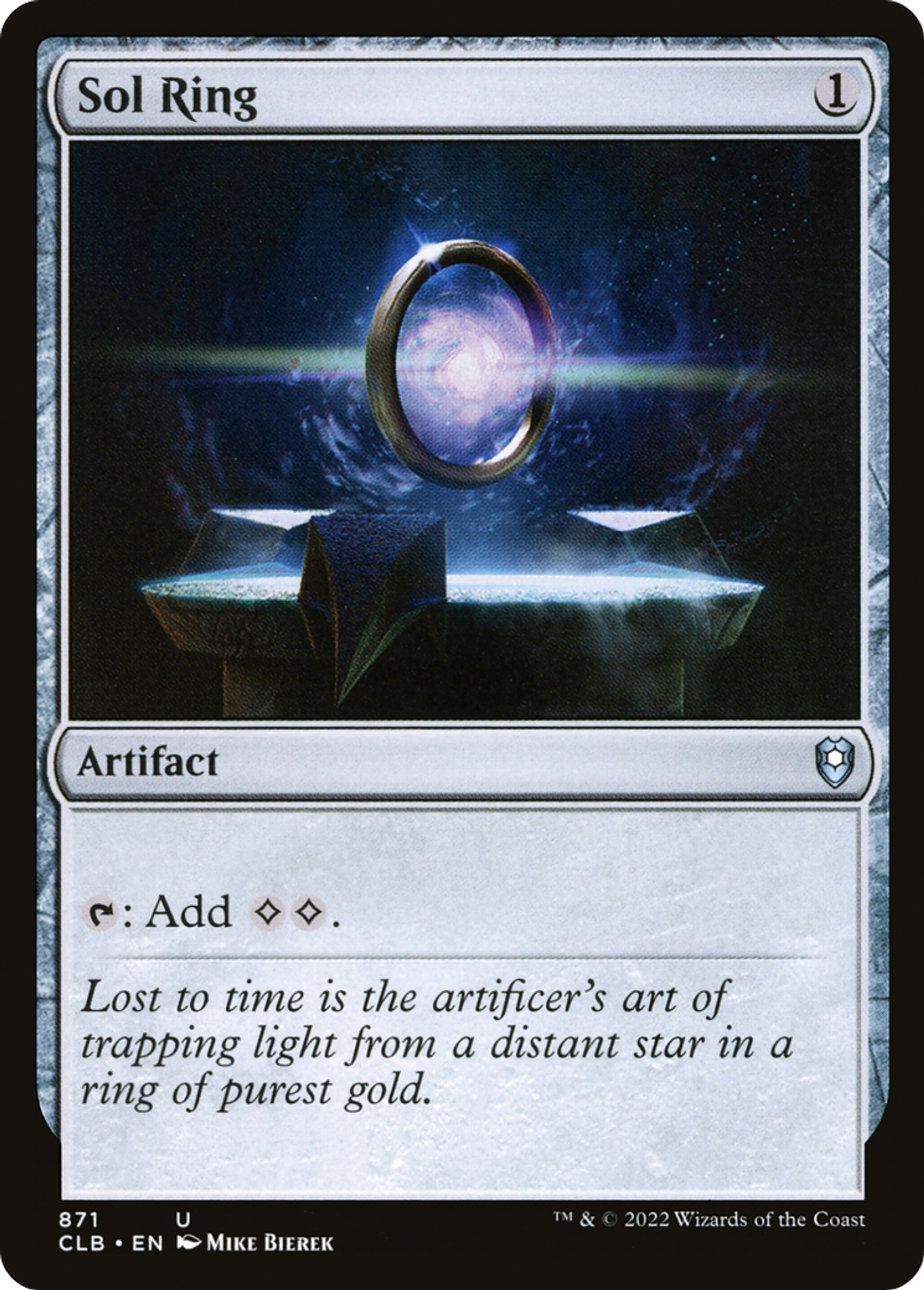 Anneau solaire — Commander Legends: Battle for Baldur's Gate — Magic: The Gathering