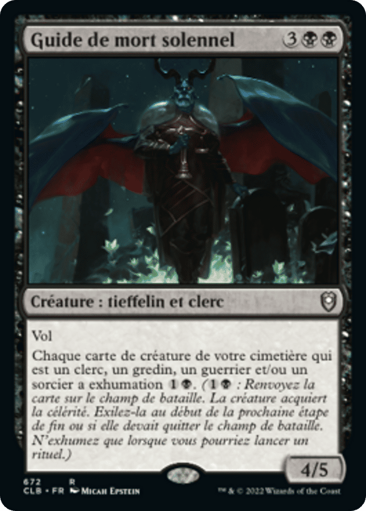Guide de mort solennel — Commander Legends: Battle for Baldur's Gate — Magic: The Gathering
