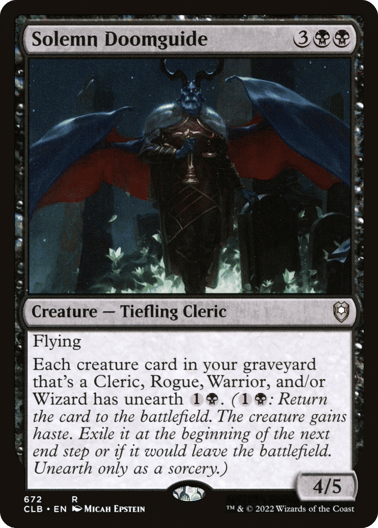 Solemn Doomguide — Commander Legends: Battle for Baldur's Gate — Magic: The Gathering