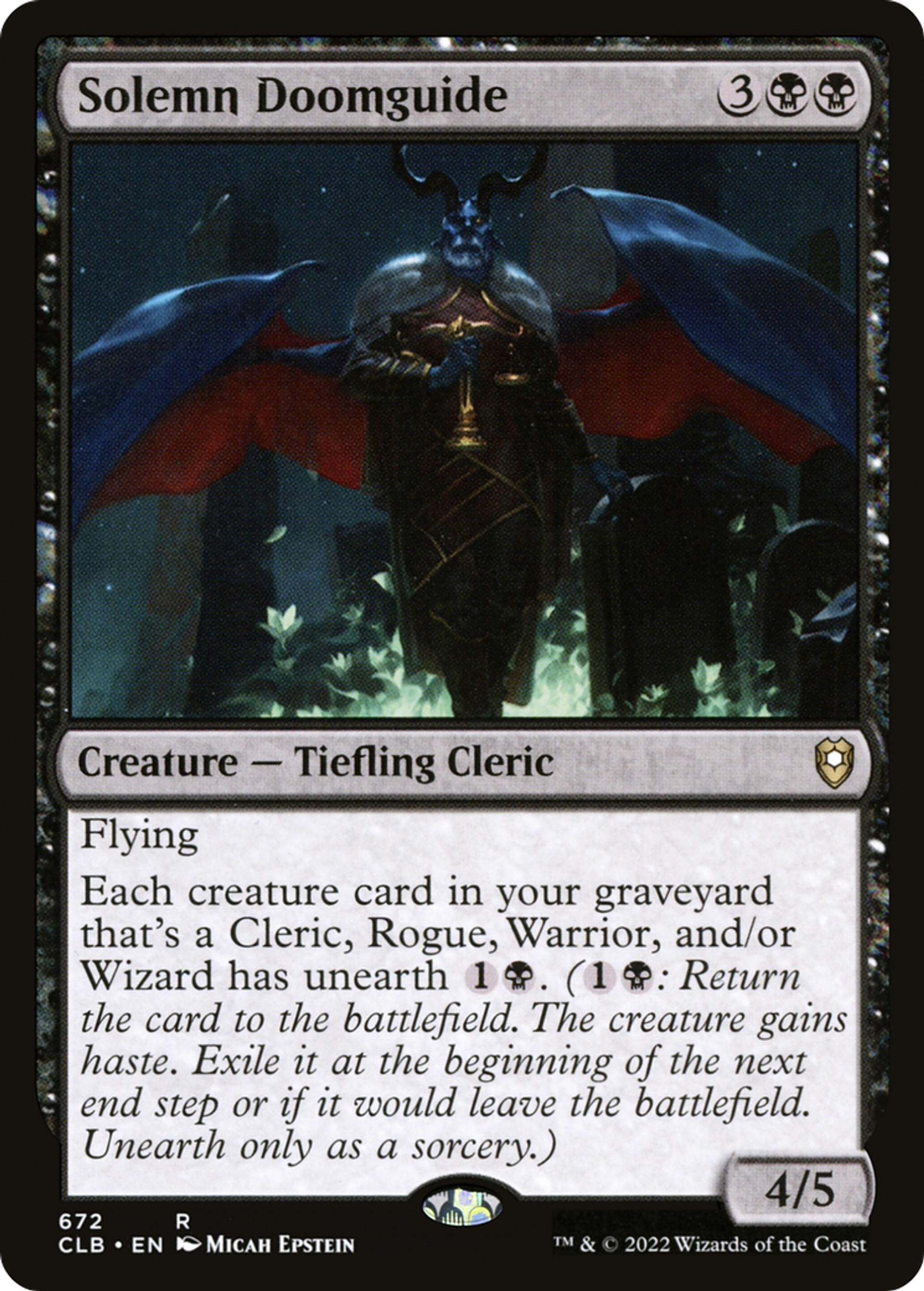 Solemn Doomguide — Commander Legends: Battle for Baldur's Gate — Magic: The Gathering