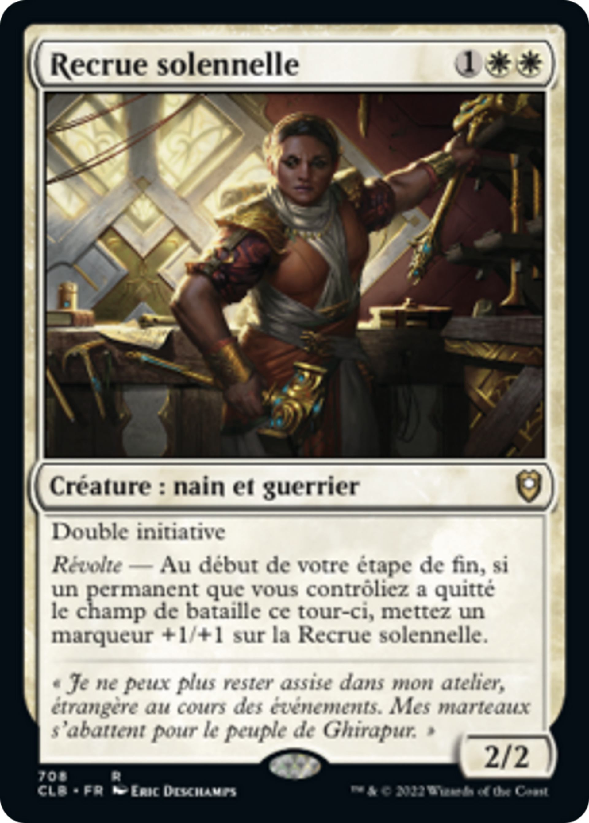 Recrue solennelle — Commander Legends: Battle for Baldur's Gate — Magic: The Gathering