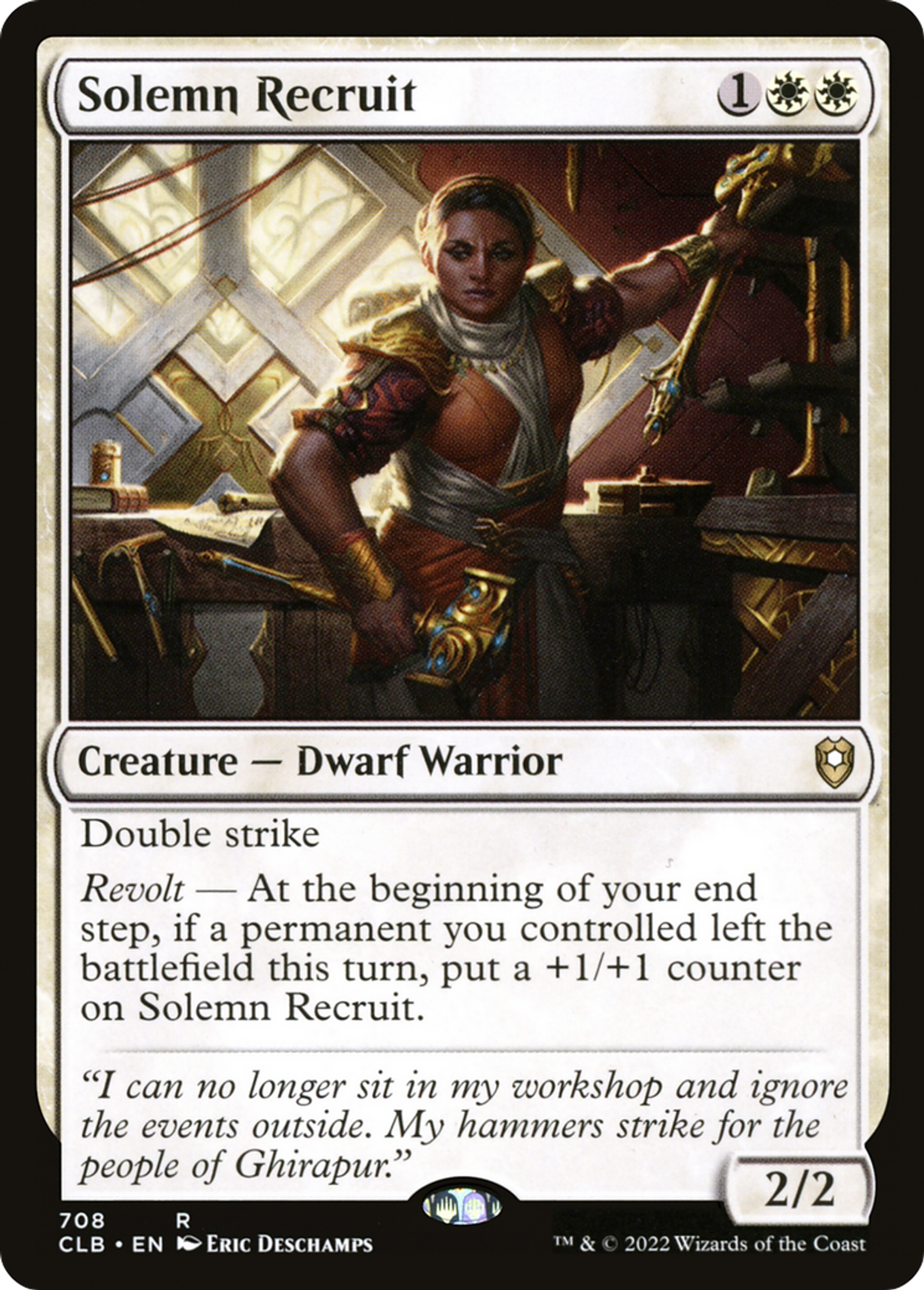 Solemn Recruit — Commander Legends: Battle for Baldur's Gate — Magic: The Gathering