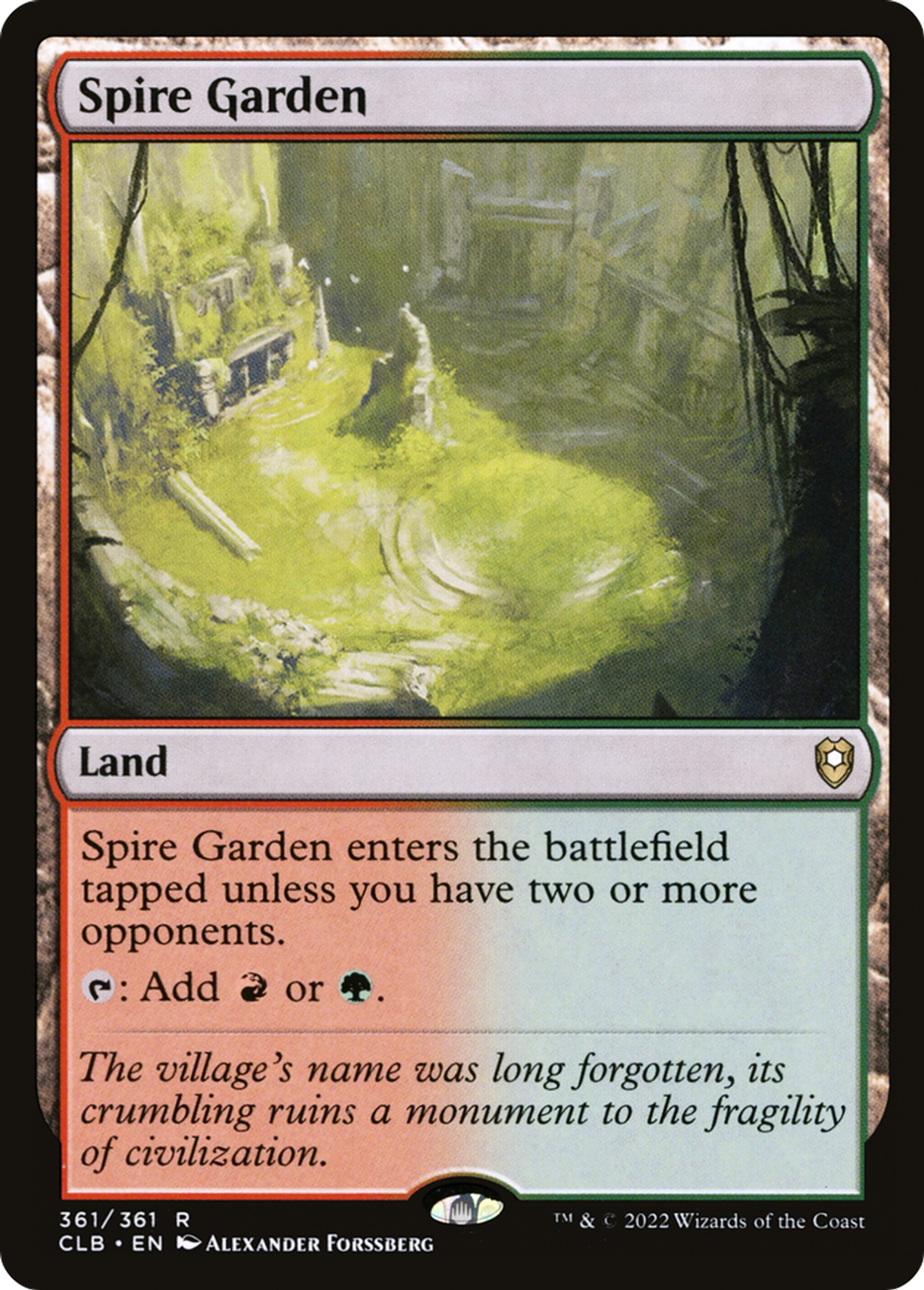 Spire Garden — Commander Legends: Battle for Baldur's Gate — Magic: The Gathering