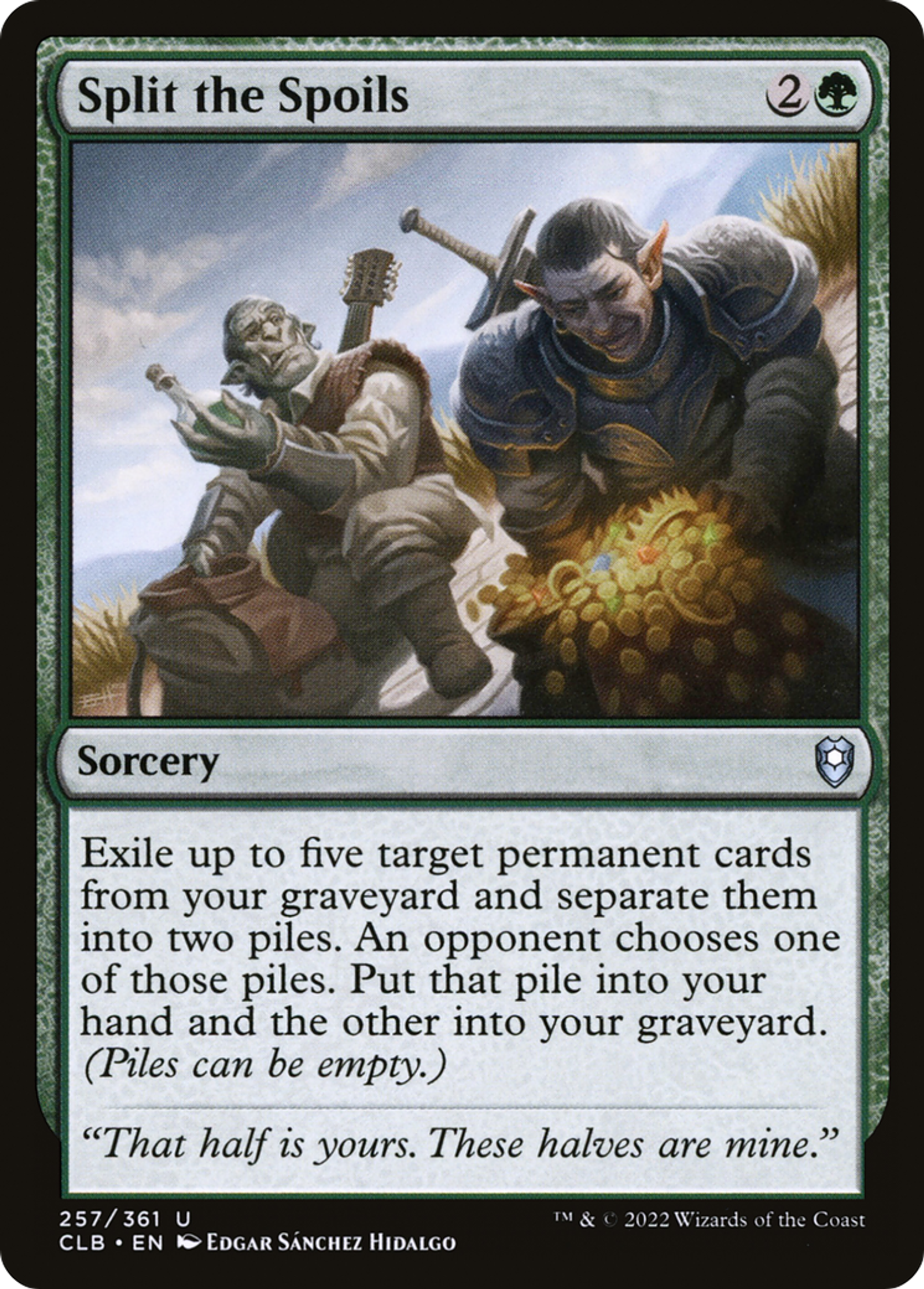 Split the Spoils — Commander Legends: Battle for Baldur's Gate — Magic: The Gathering