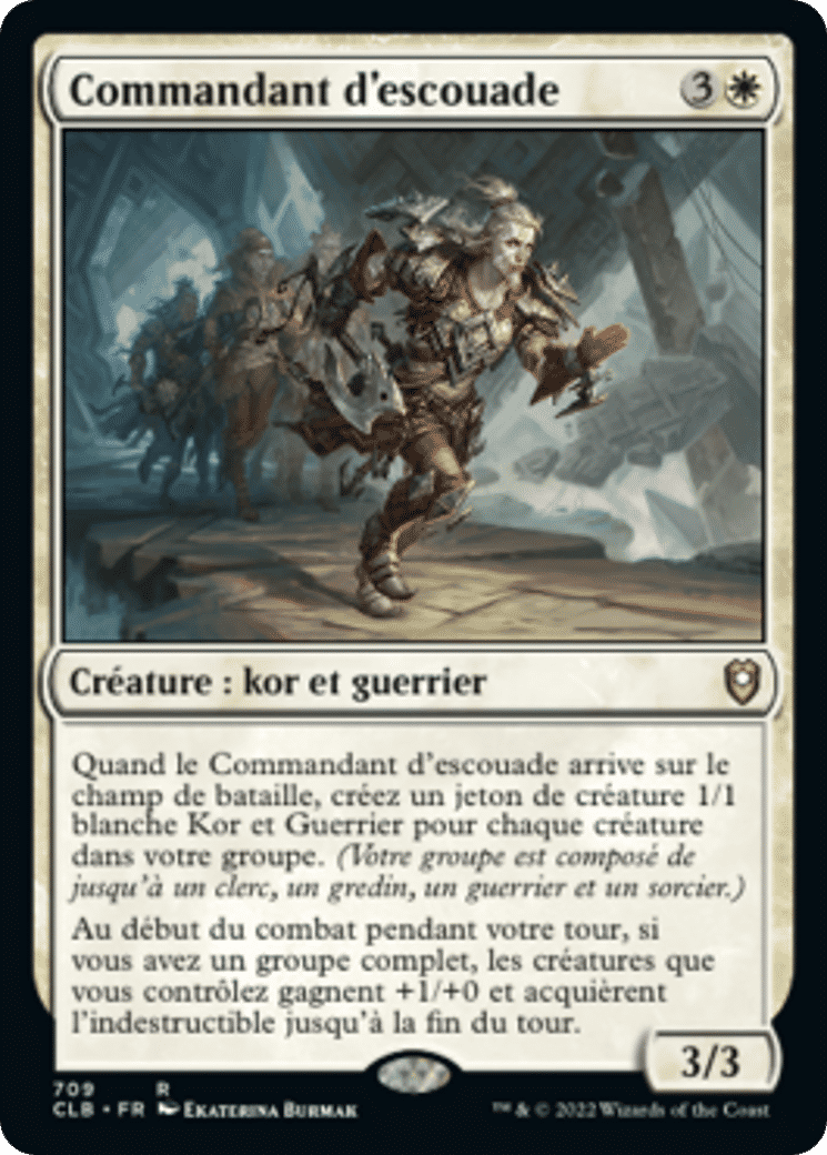 Commandant d'escouade — Commander Legends: Battle for Baldur's Gate — Magic: The Gathering