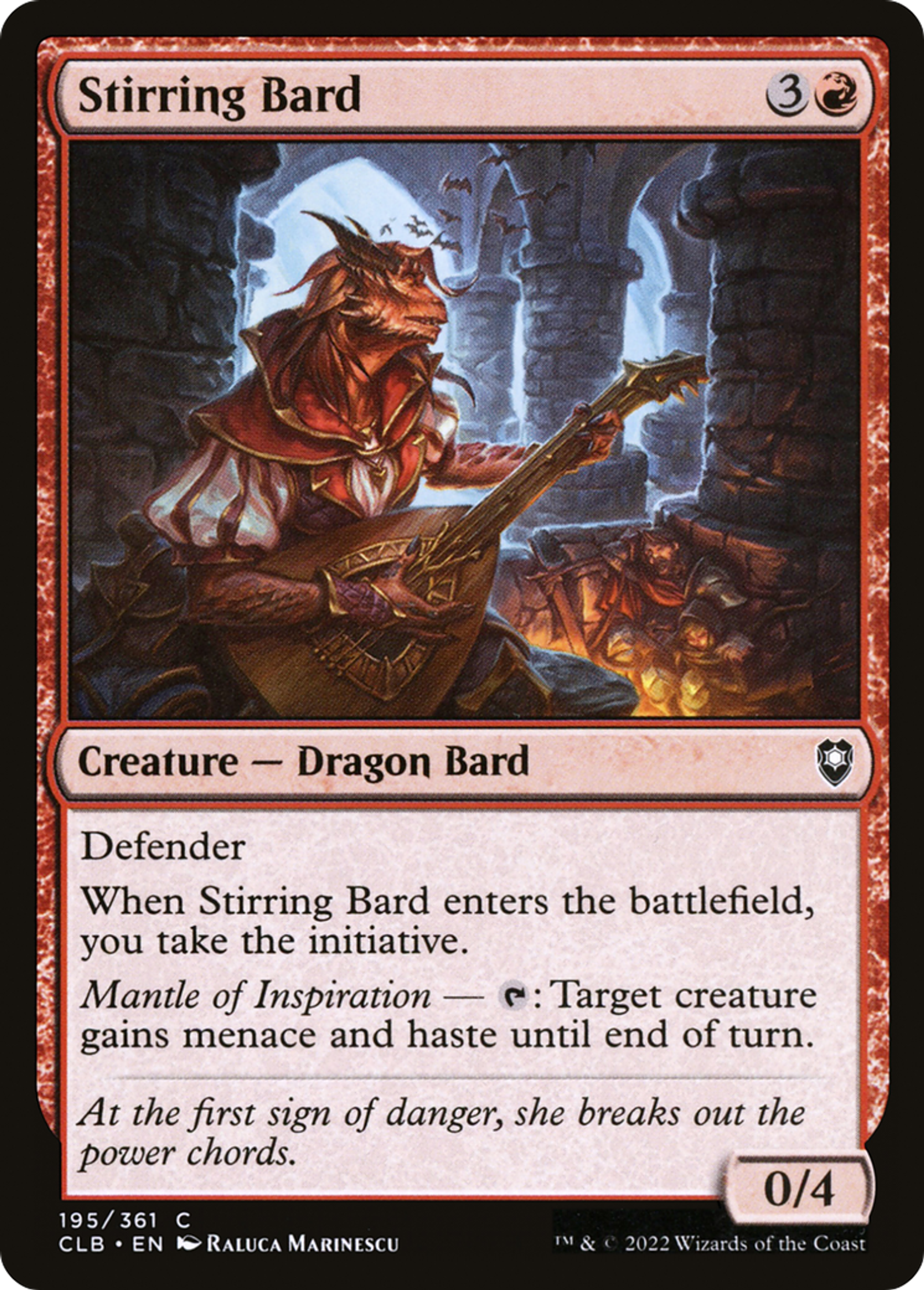 Stirring Bard — Commander Legends: Battle for Baldur's Gate — Magic: The Gathering