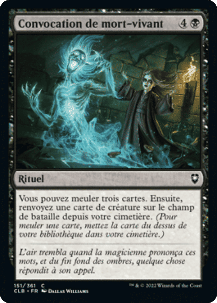 Convocation de mort-vivant — Commander Legends: Battle for Baldur's Gate — Magic: The Gathering
