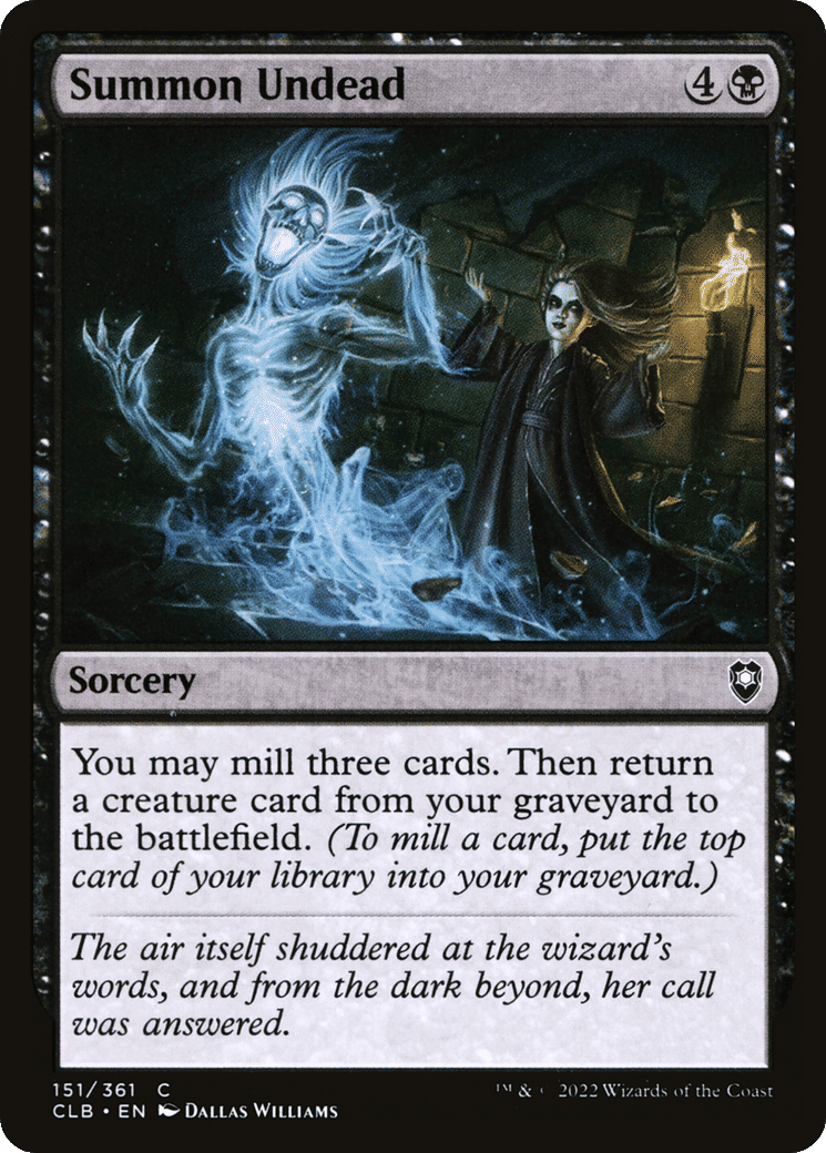Summon Undead — Commander Legends: Battle for Baldur's Gate — Magic: The Gathering