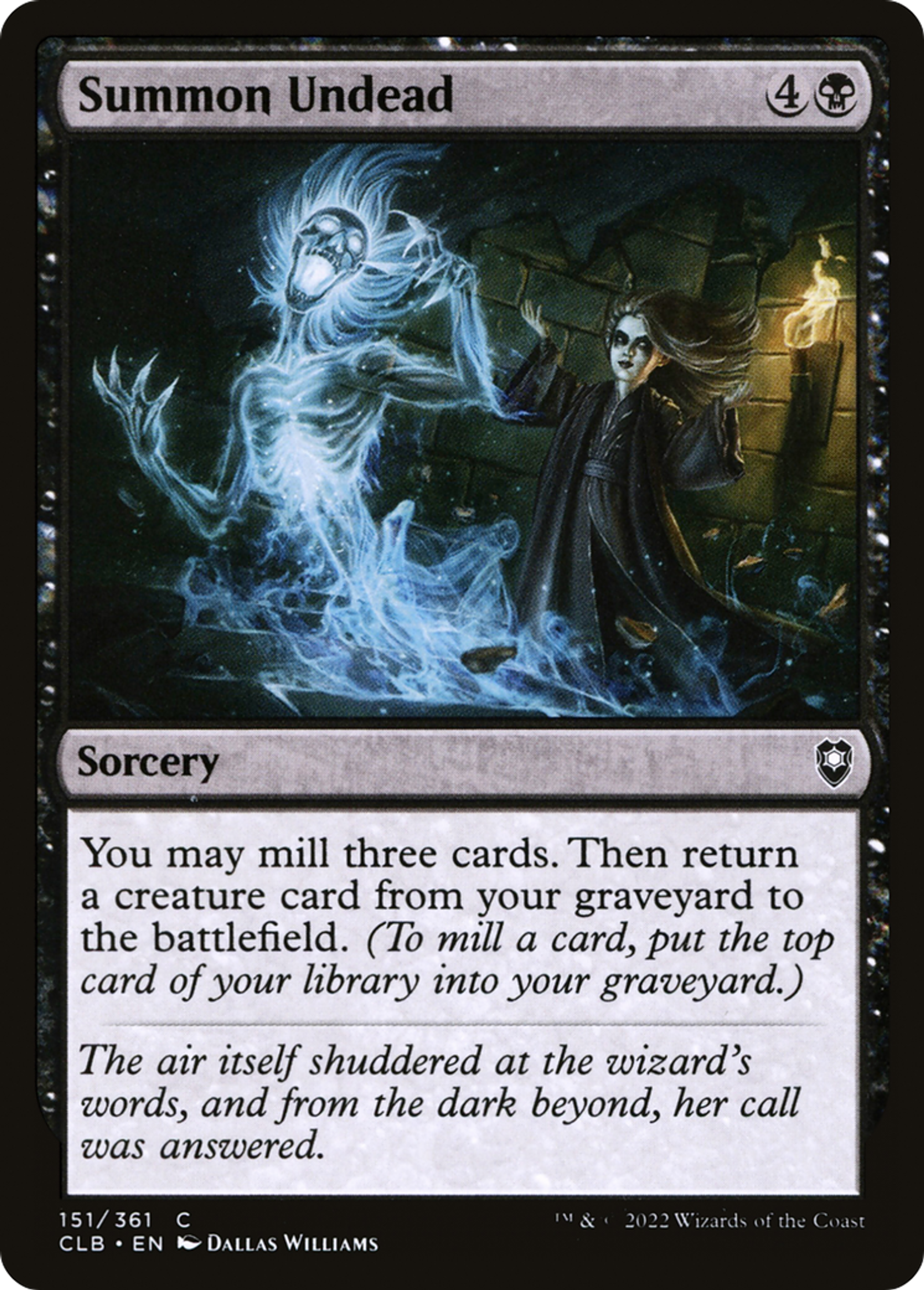 Summon Undead — Commander Legends: Battle for Baldur's Gate — Magic: The Gathering