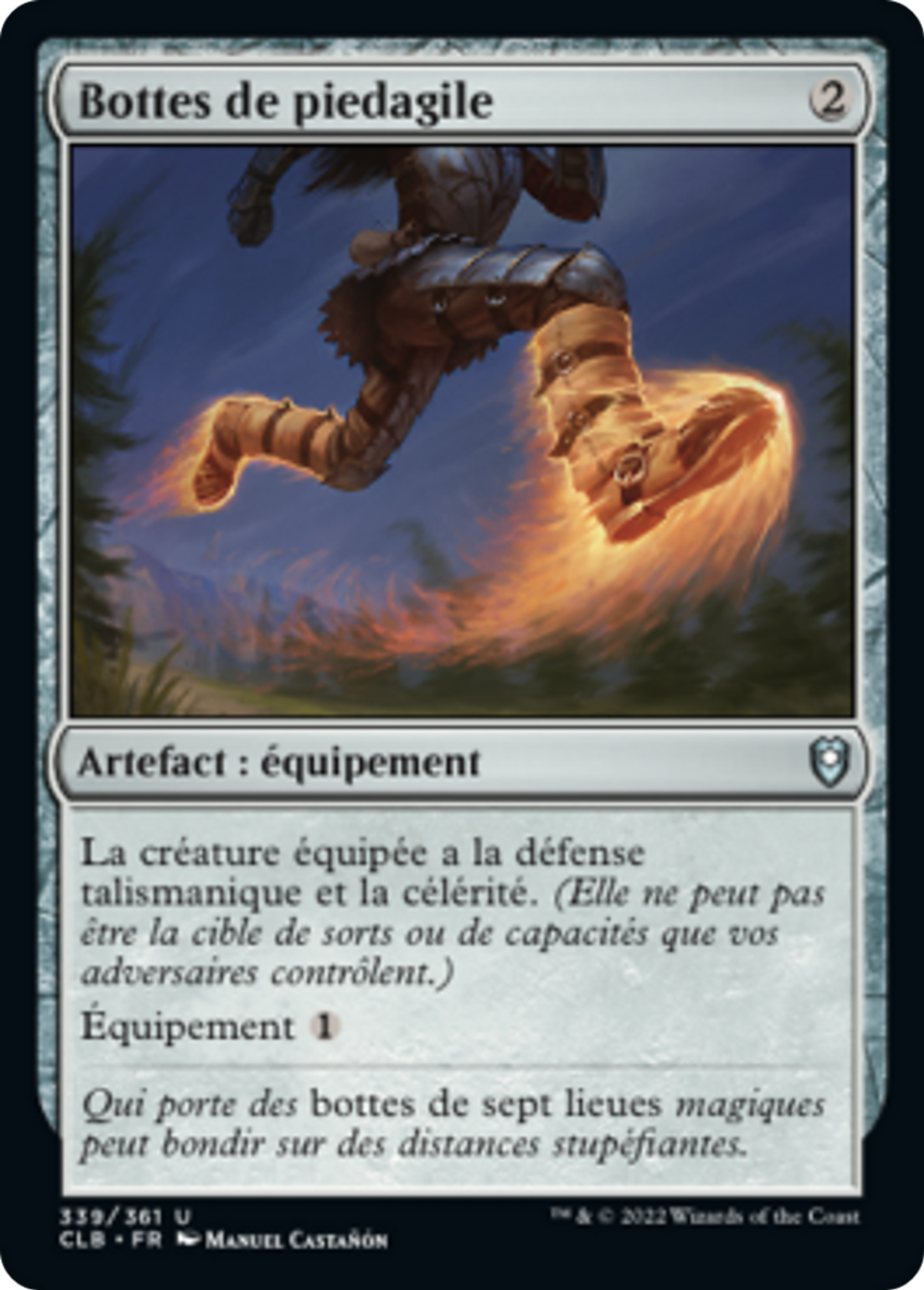Bottes de piedagile — Commander Legends: Battle for Baldur's Gate — Magic: The Gathering