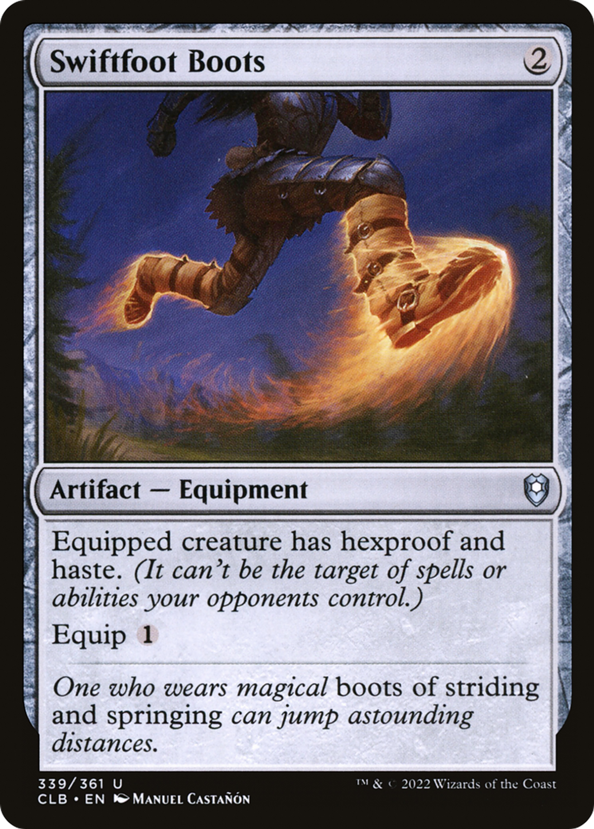 Swiftfoot Boots — Commander Legends: Battle for Baldur's Gate — Magic: The Gathering