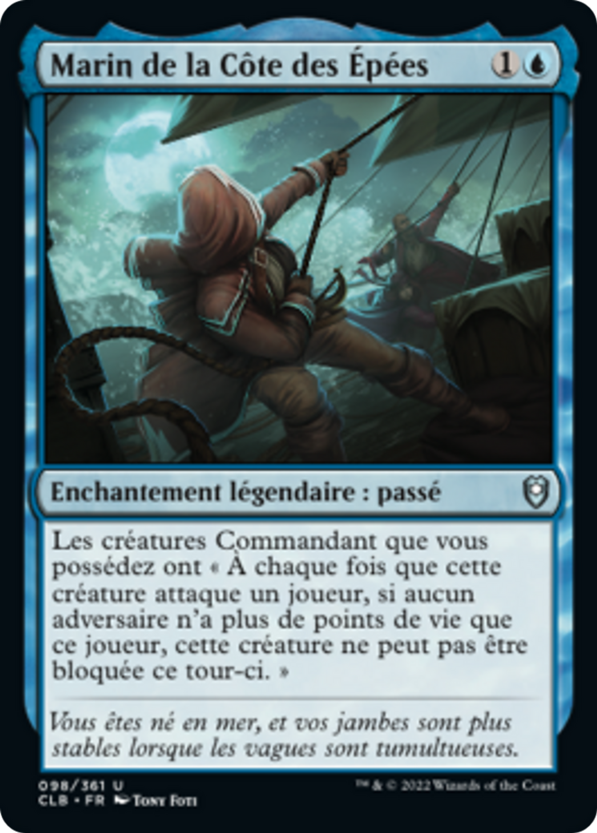 Marin de la Côte des Épées — Commander Legends: Battle for Baldur's Gate — Magic: The Gathering