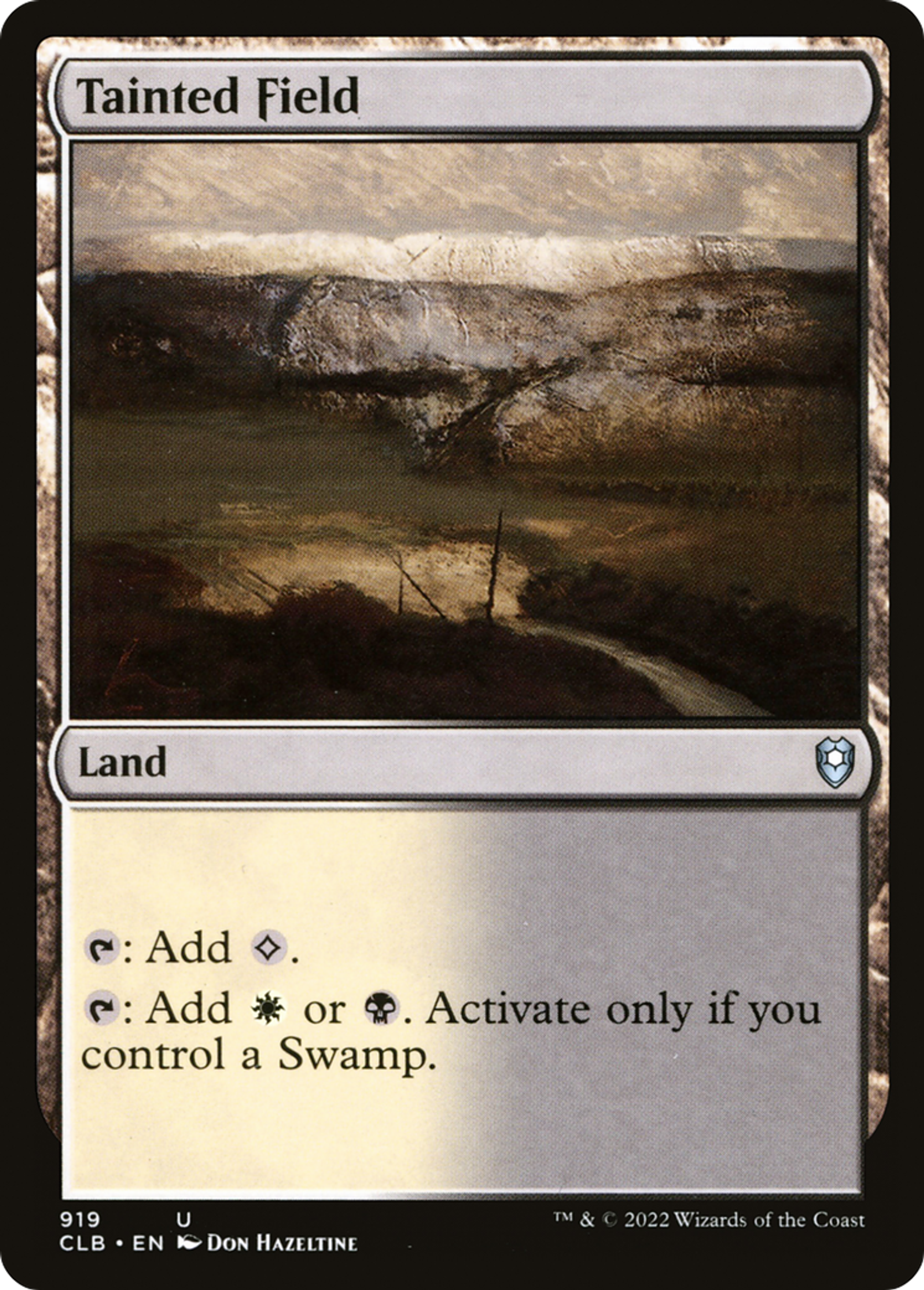 Champ souillé — Commander Legends: Battle for Baldur's Gate — Magic: The Gathering
