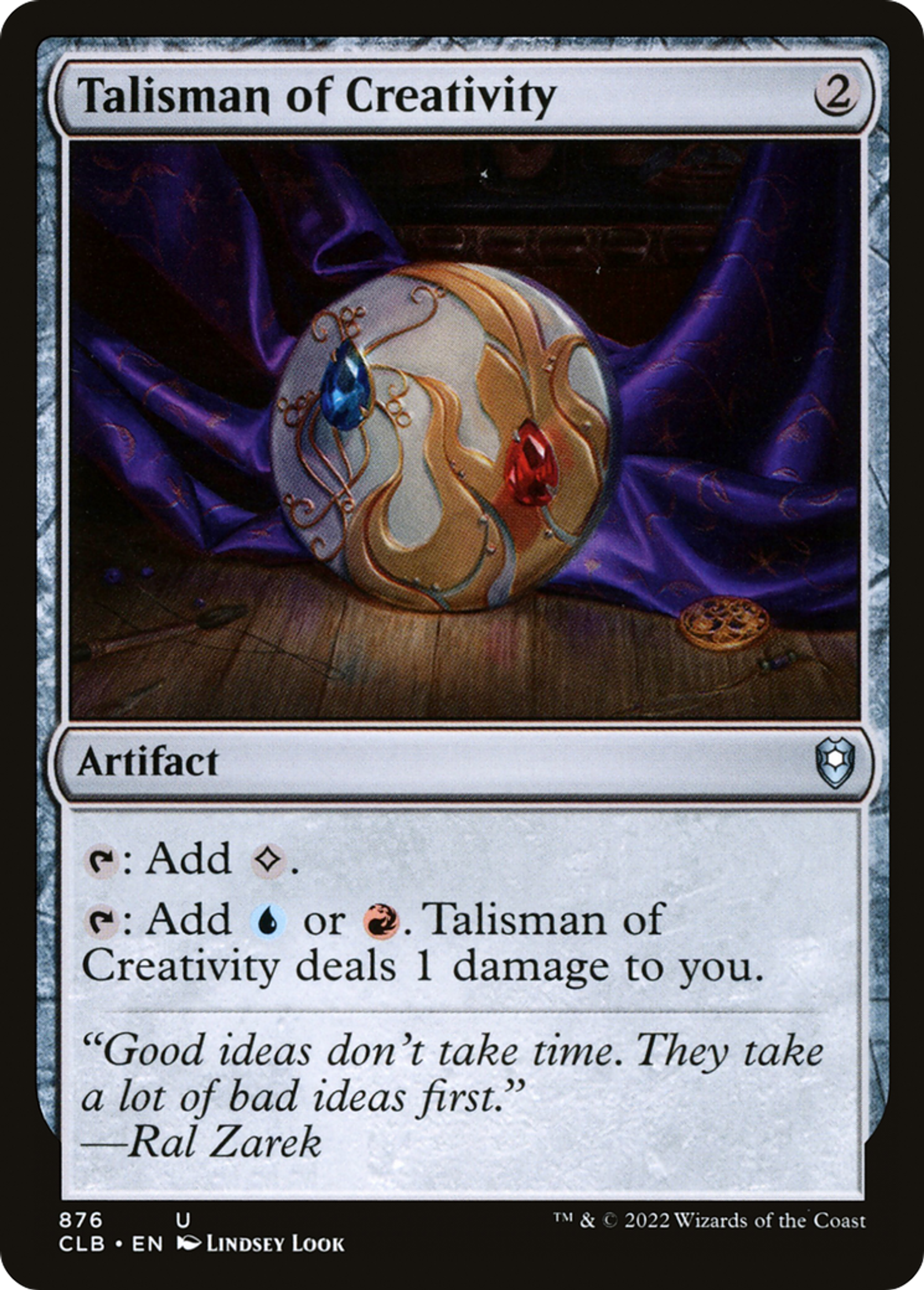 Talisman de créativité — Commander Legends: Battle for Baldur's Gate — Magic: The Gathering