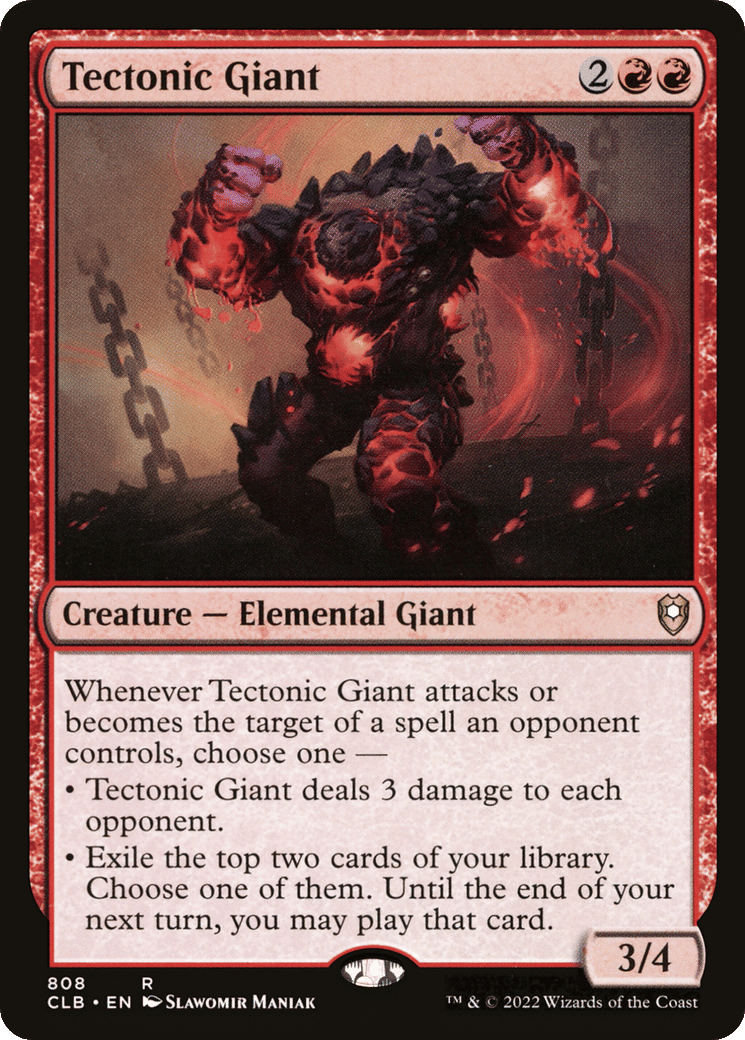 Tectonic Giant — Commander Legends: Battle for Baldur's Gate — Magic: The Gathering