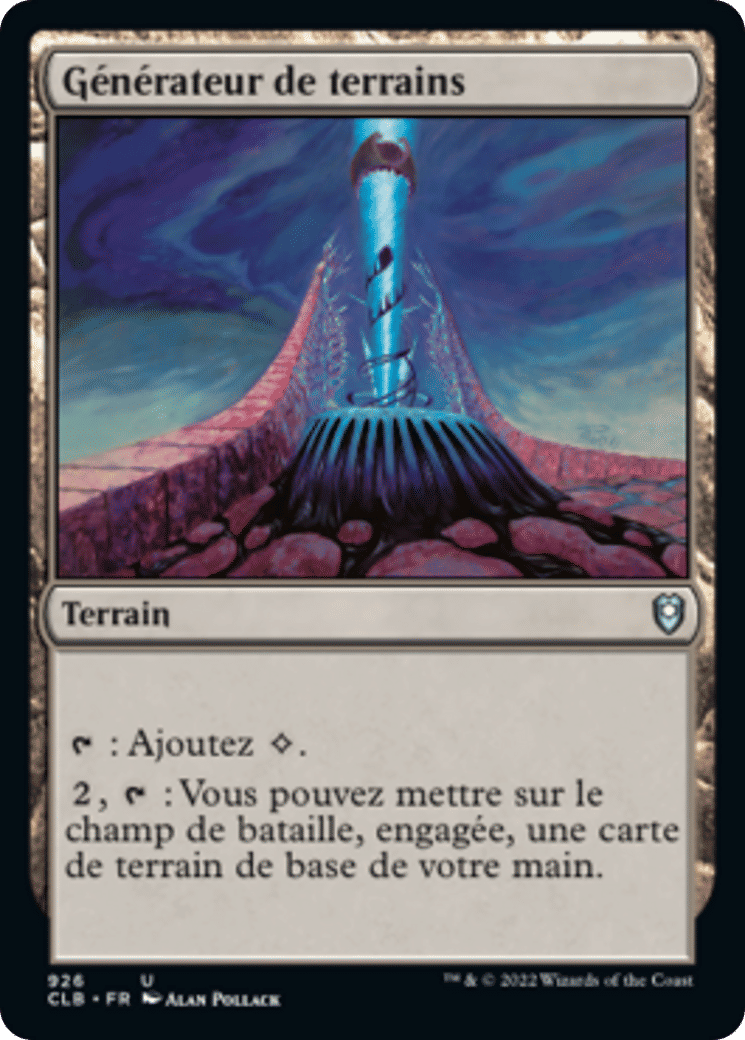 Générateur de terrains — Commander Legends: Battle for Baldur's Gate — Magic: The Gathering