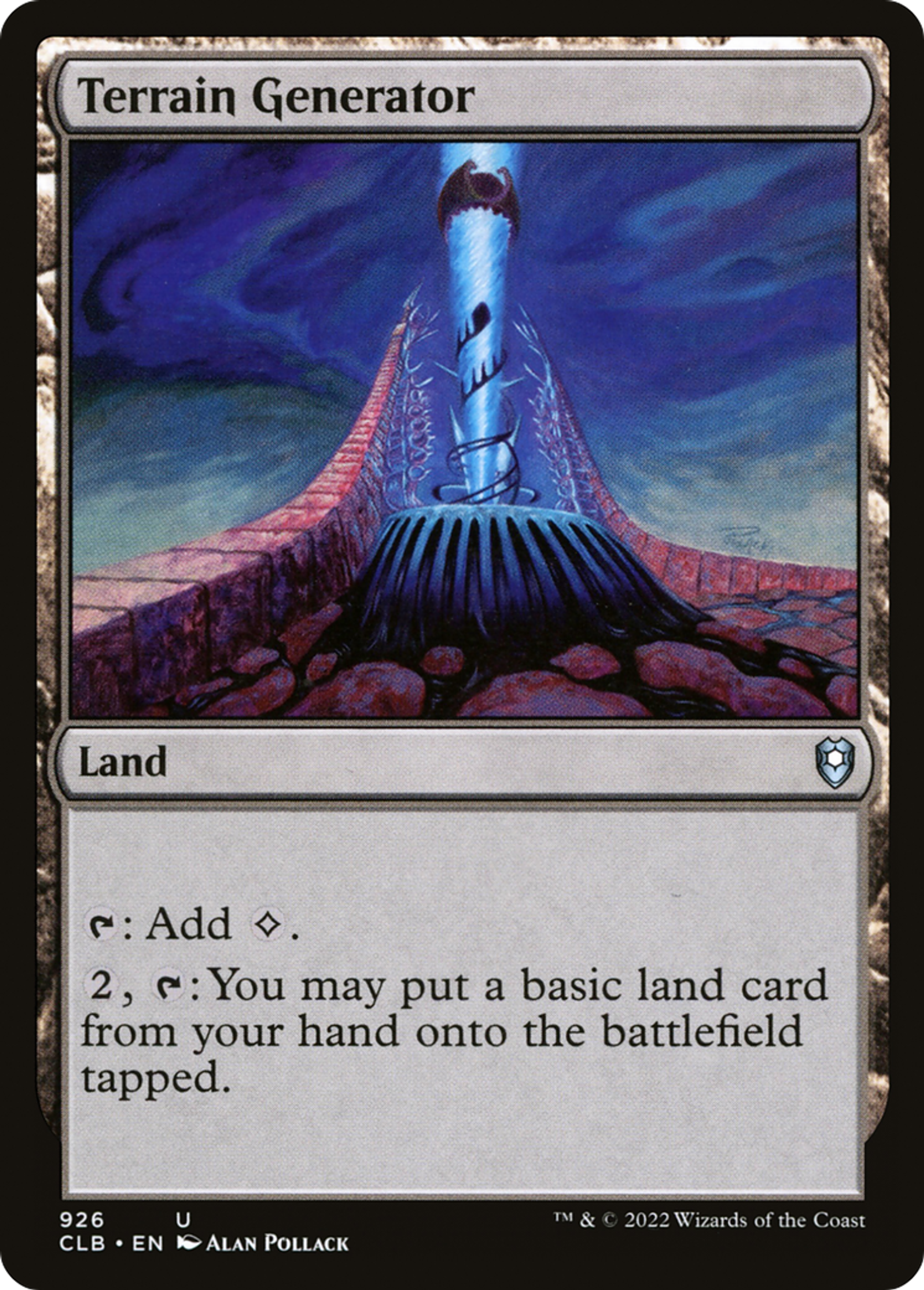 Générateur de terrains — Commander Legends: Battle for Baldur's Gate — Magic: The Gathering