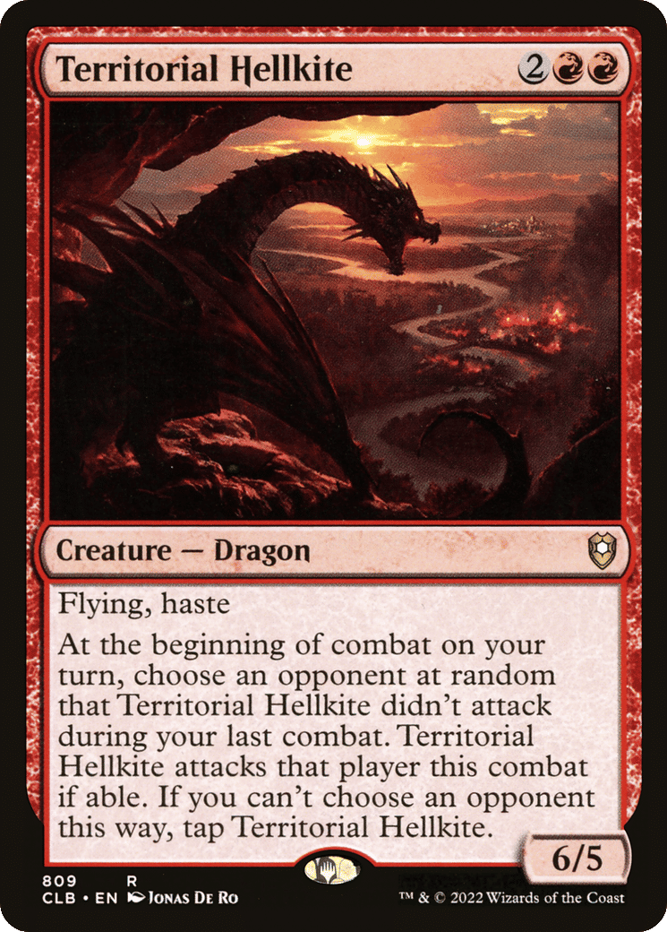 Territorial Hellkite — Commander Legends: Battle for Baldur's Gate — Magic: The Gathering