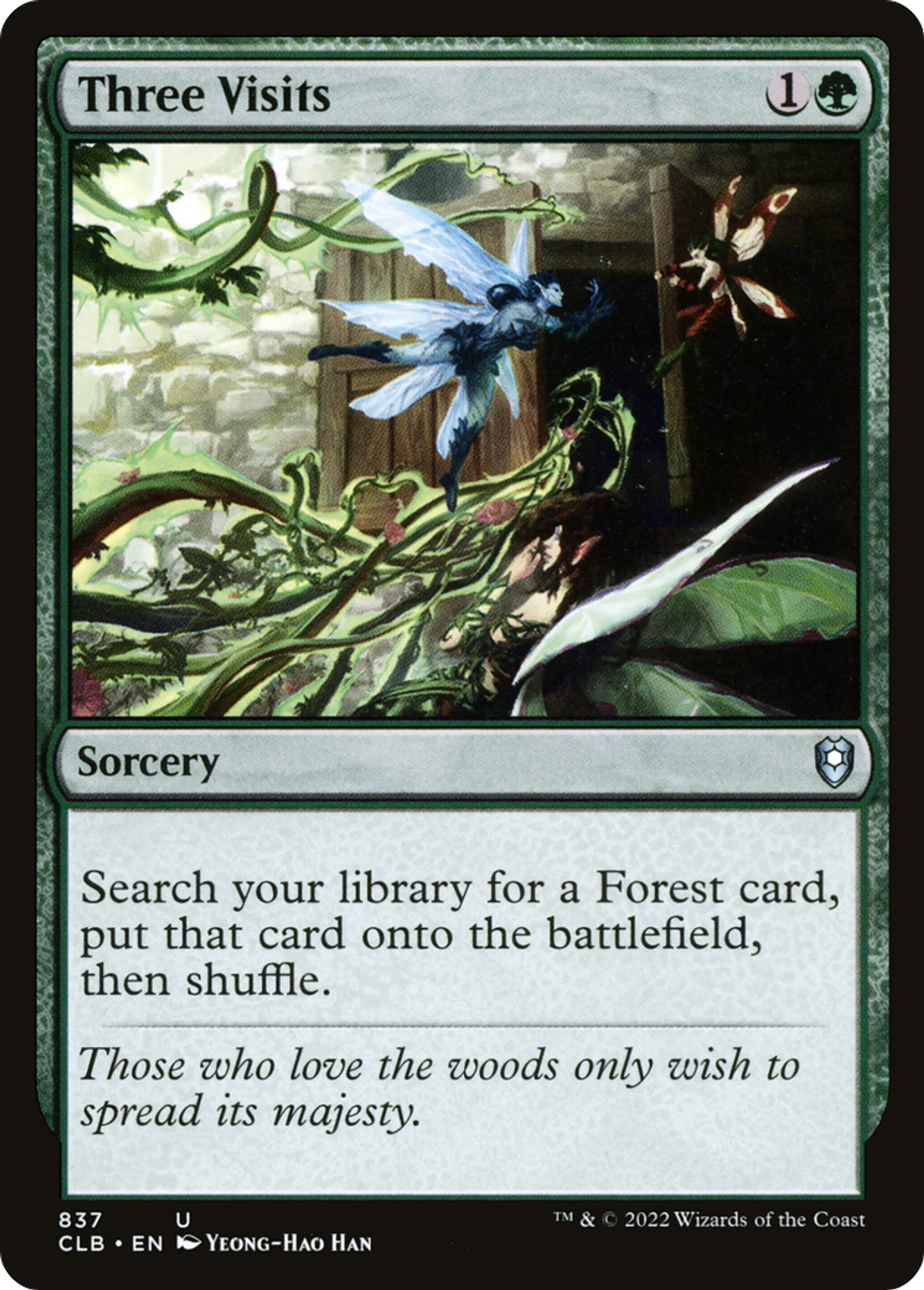 Three Visits — Commander Legends: Battle for Baldur's Gate — Magic: The Gathering
