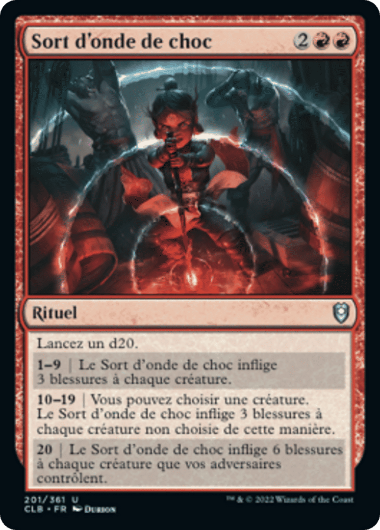 Sort d'onde de choc — Commander Legends: Battle for Baldur's Gate — Magic: The Gathering