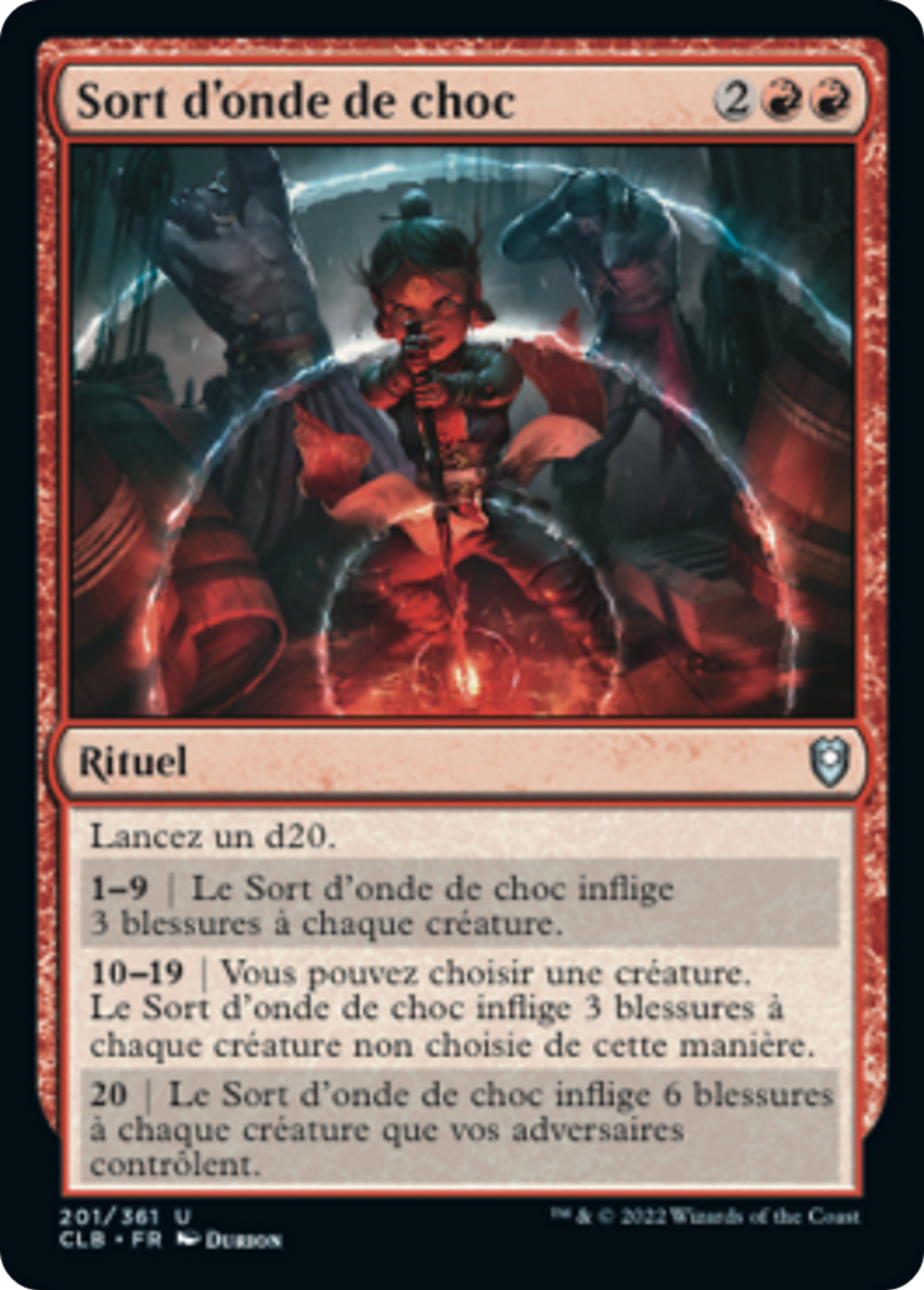 Sort d'onde de choc — Commander Legends: Battle for Baldur's Gate — Magic: The Gathering