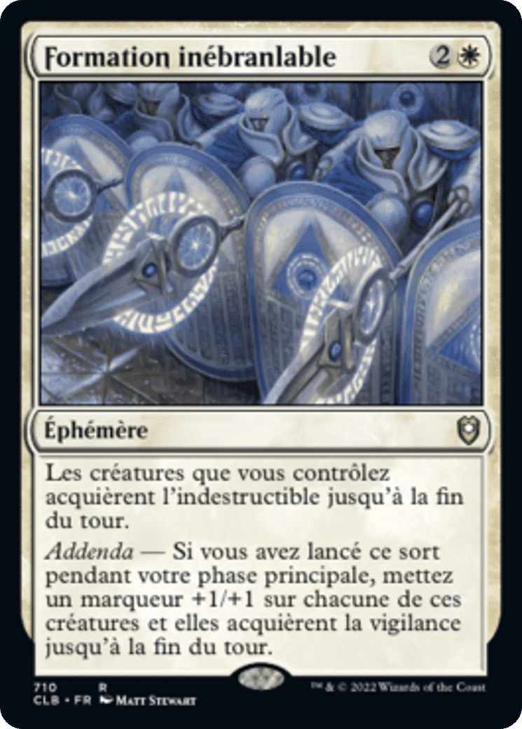 Formation inébranlable — Commander Legends: Battle for Baldur's Gate — Magic: The Gathering