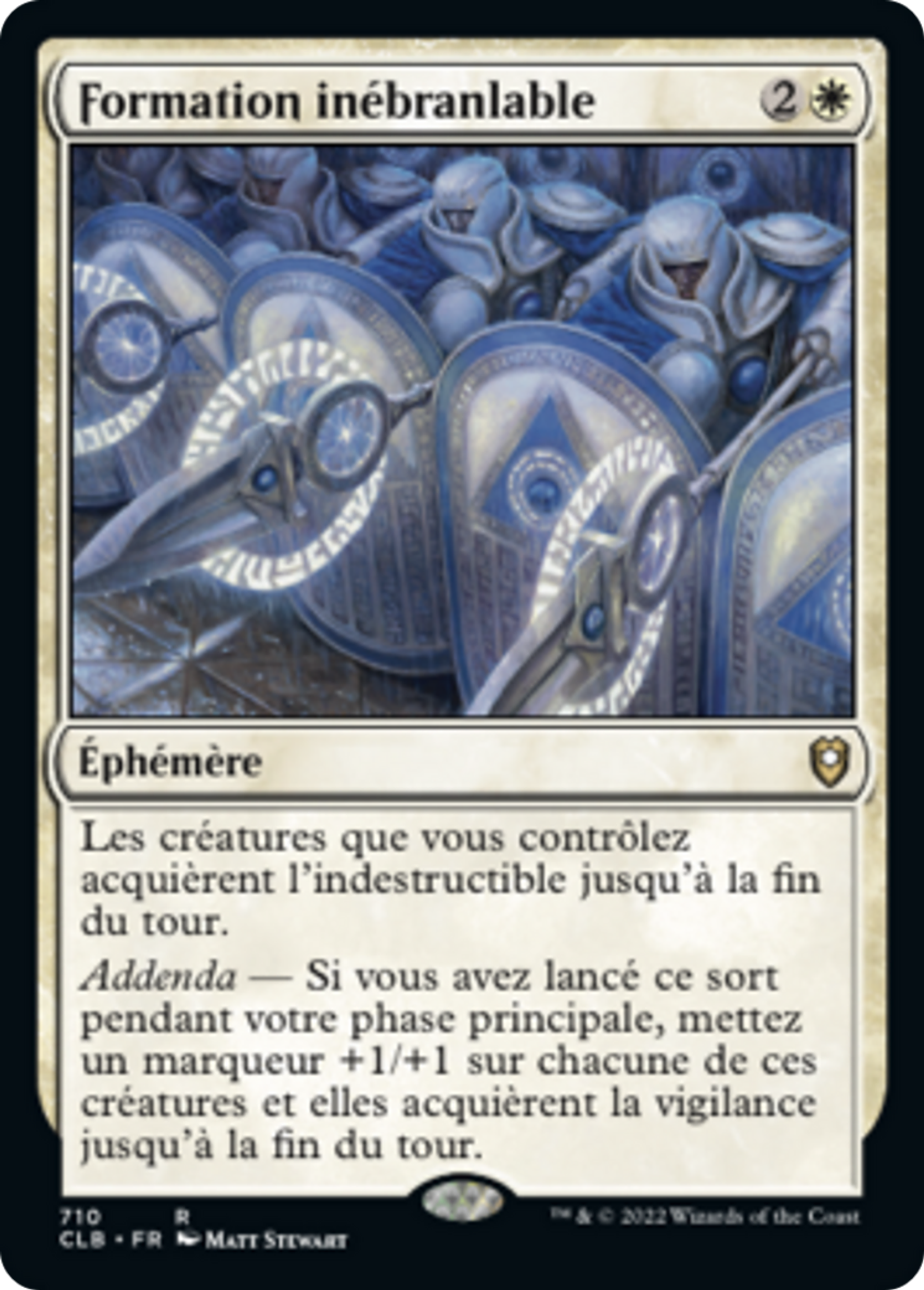 Formation inébranlable — Commander Legends: Battle for Baldur's Gate — Magic: The Gathering