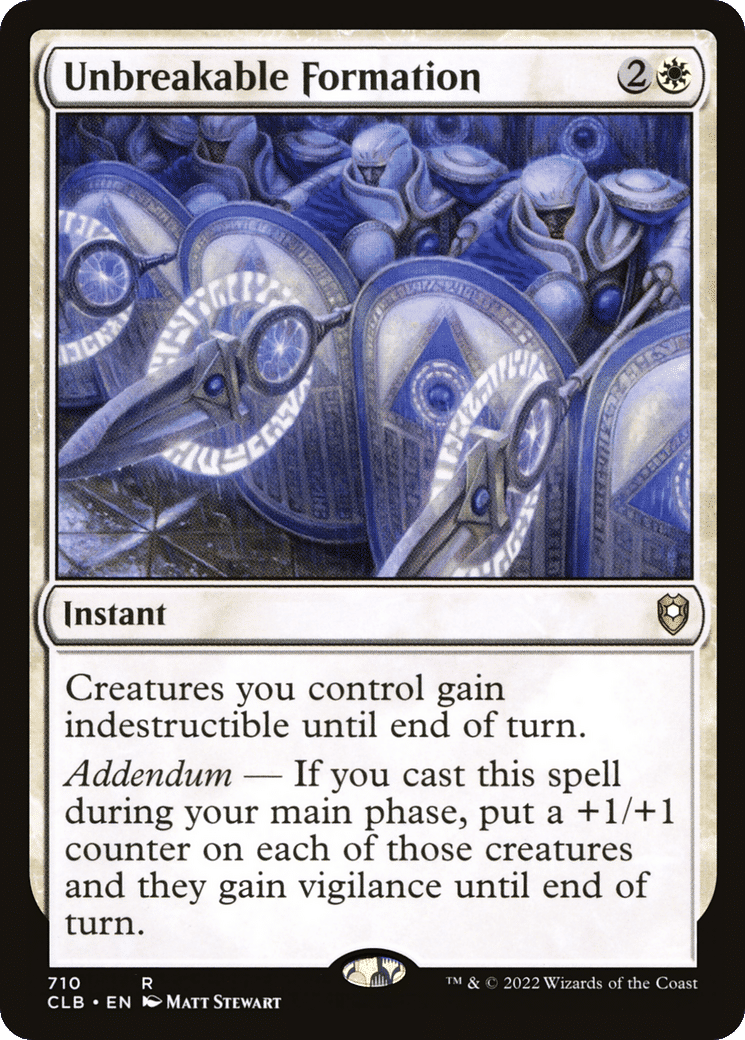 Unbreakable Formation — Commander Legends: Battle for Baldur's Gate — Magic: The Gathering