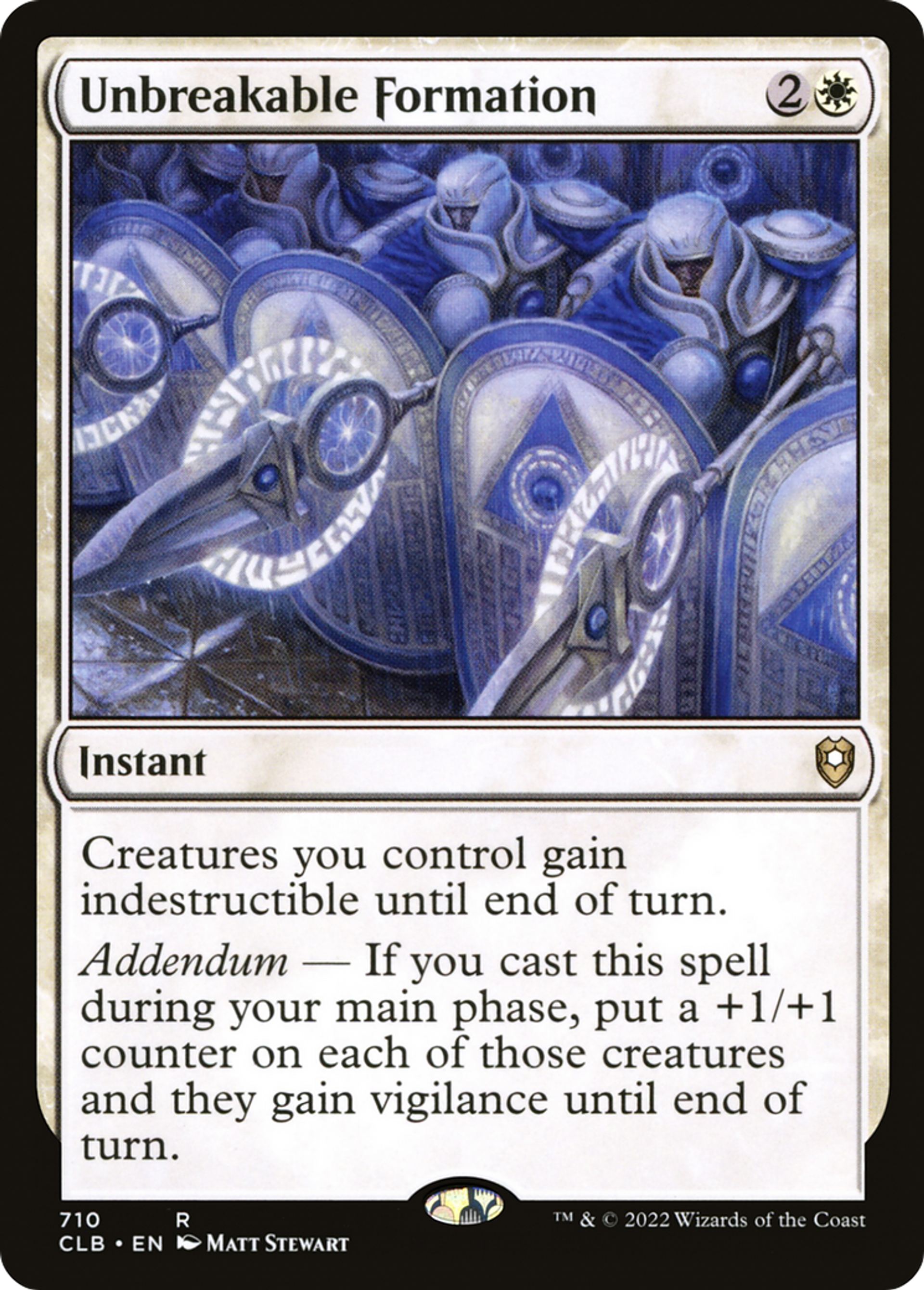 Unbreakable Formation — Commander Legends: Battle for Baldur's Gate — Magic: The Gathering