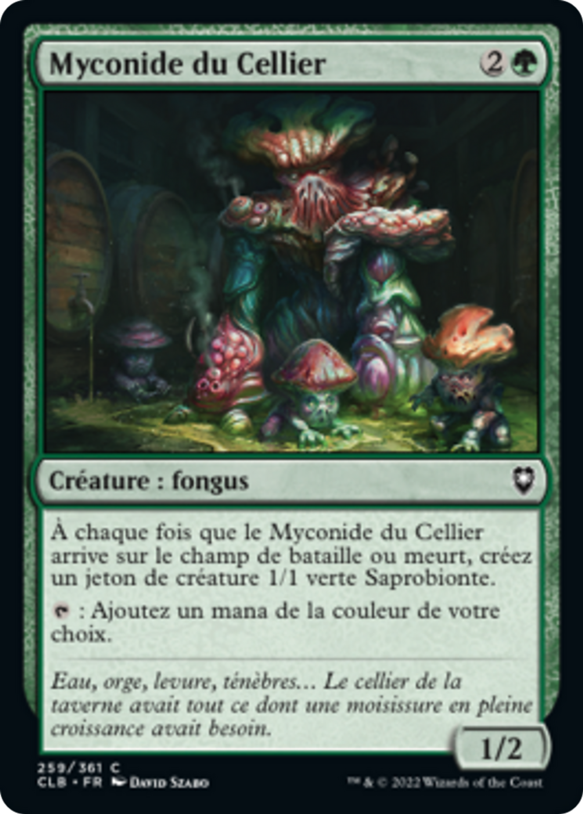 Myconide du Cellier — Commander Legends: Battle for Baldur's Gate — Magic: The Gathering