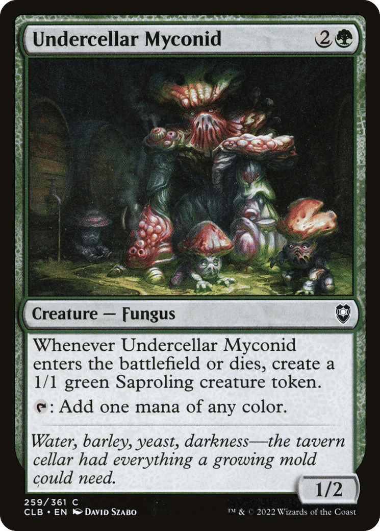 Undercellar Myconid — Commander Legends: Battle for Baldur's Gate — Magic: The Gathering