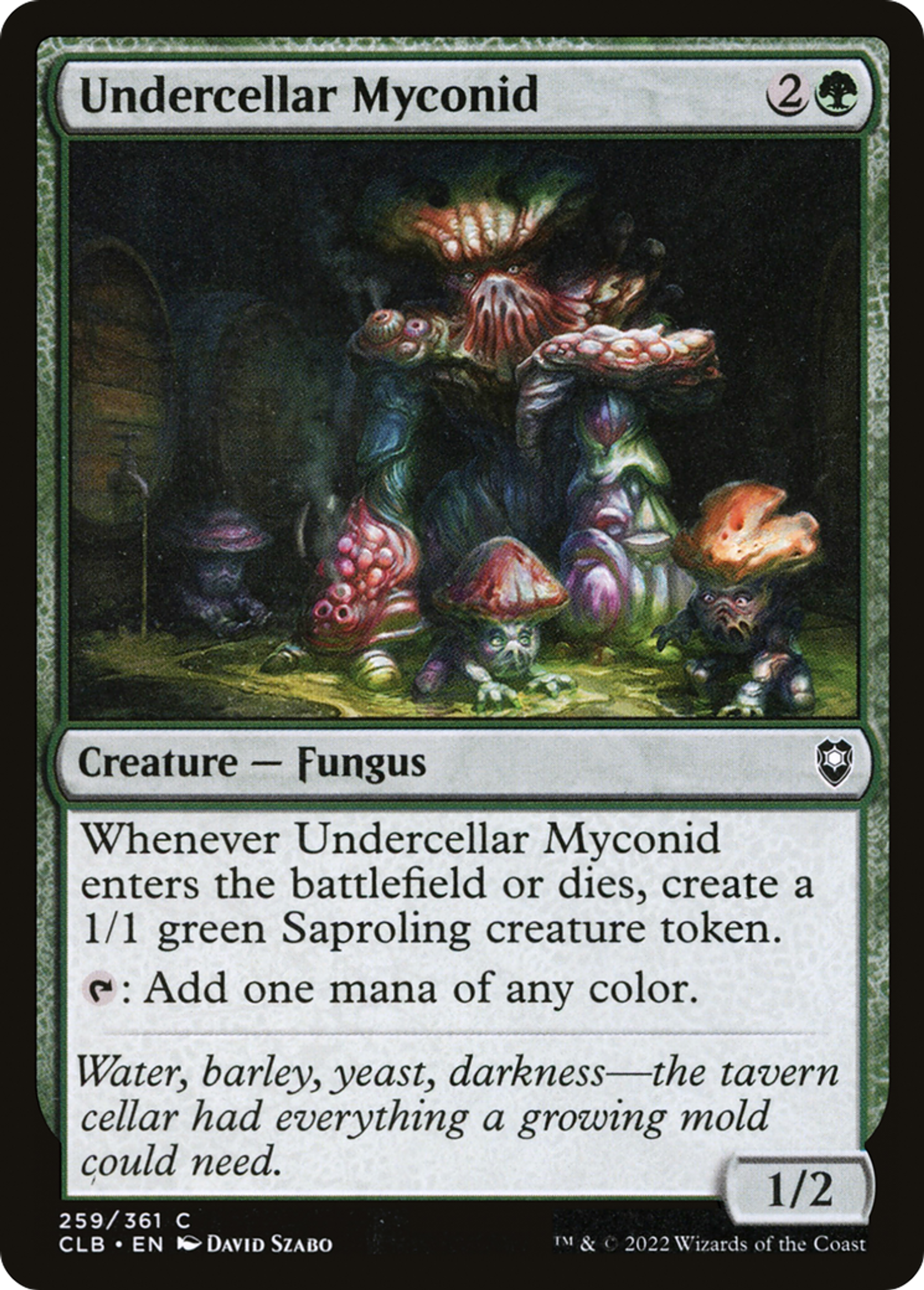 Myconide du Cellier — Commander Legends: Battle for Baldur's Gate — Magic: The Gathering