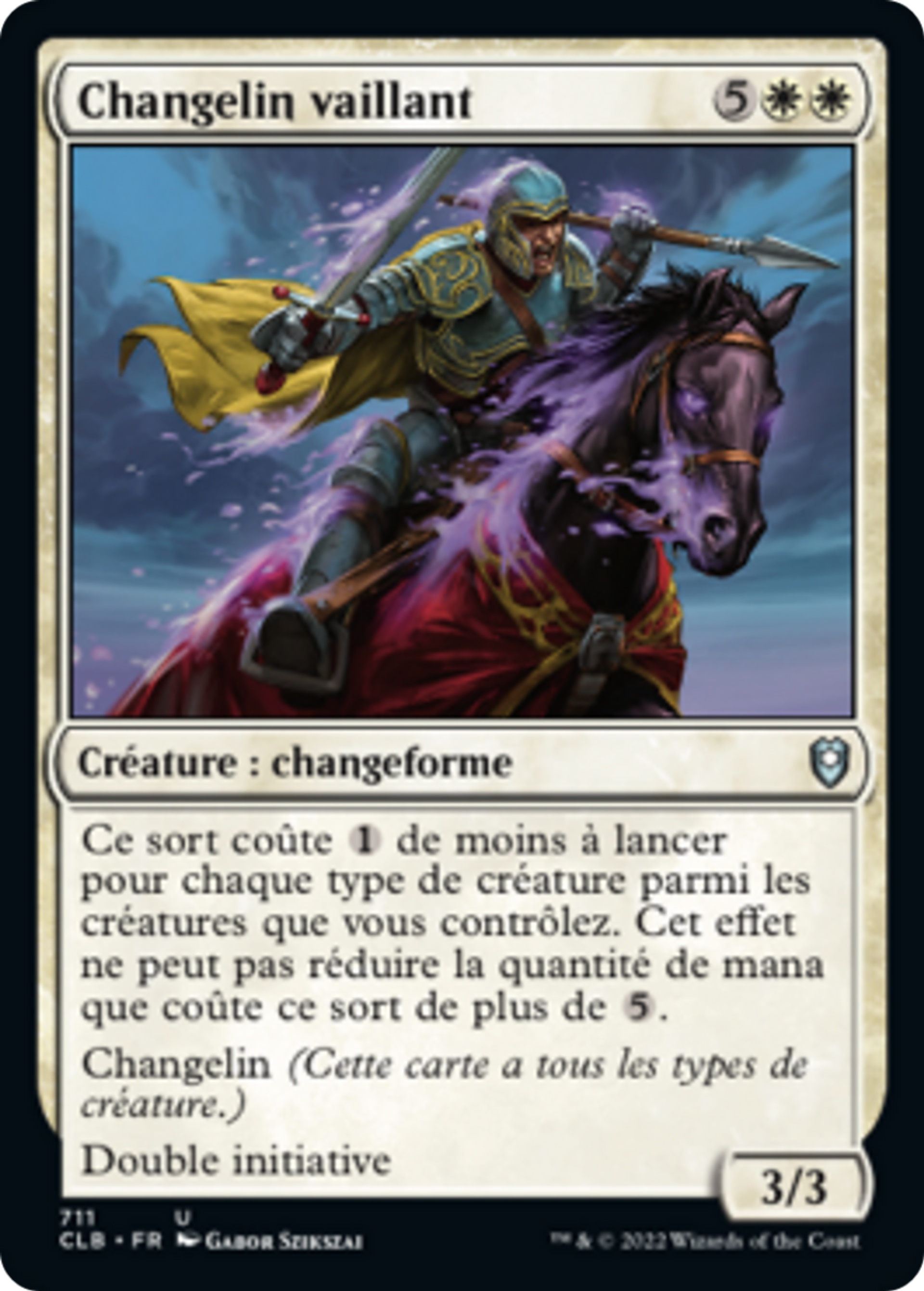 Changelin vaillant — Commander Legends: Battle for Baldur's Gate — Magic: The Gathering