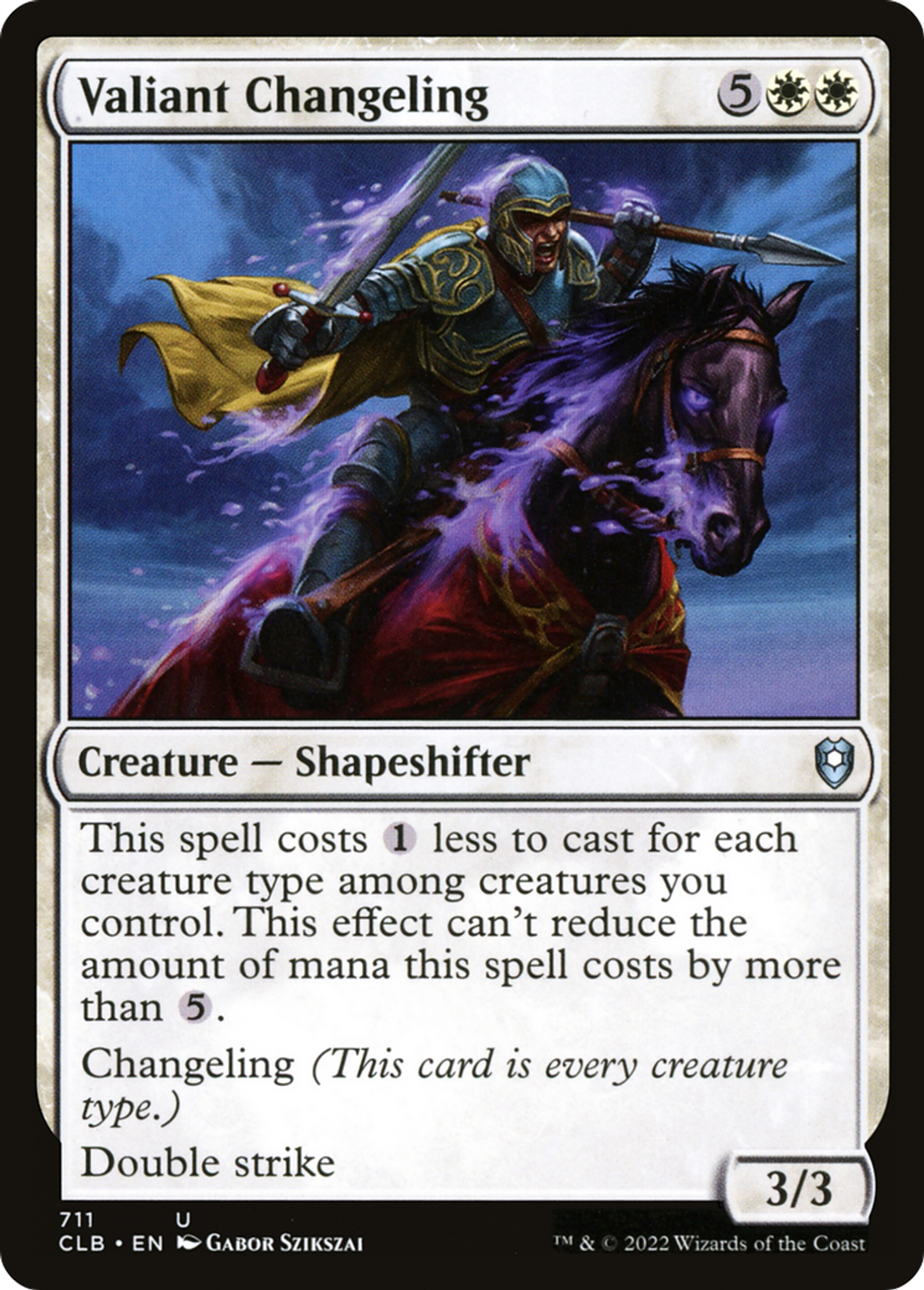 Valiant Changeling — Commander Legends: Battle for Baldur's Gate — Magic: The Gathering