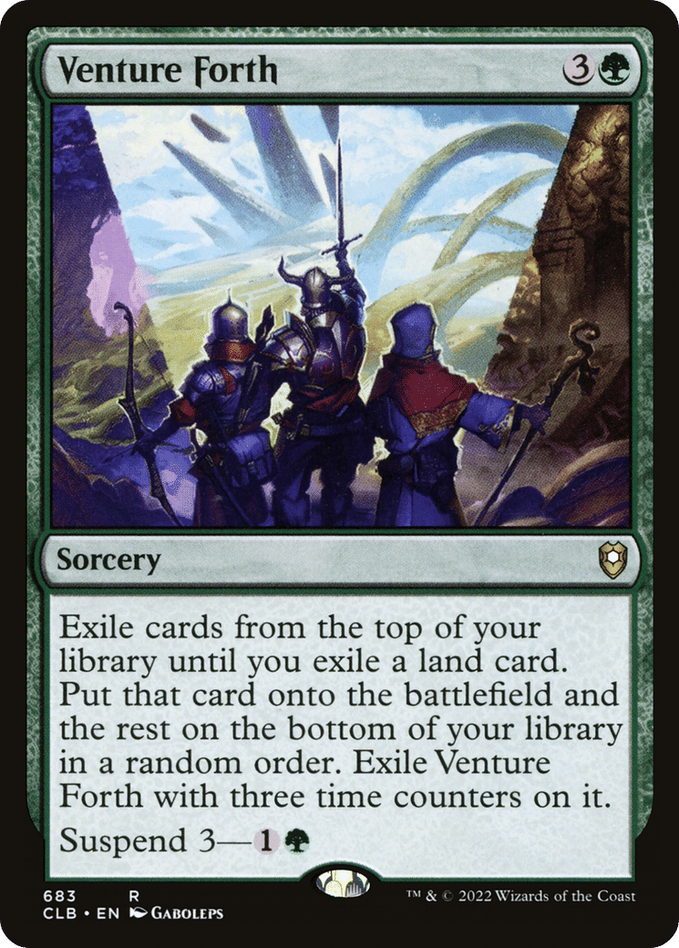 Venture Forth — Commander Legends: Battle for Baldur's Gate — Magic: The Gathering