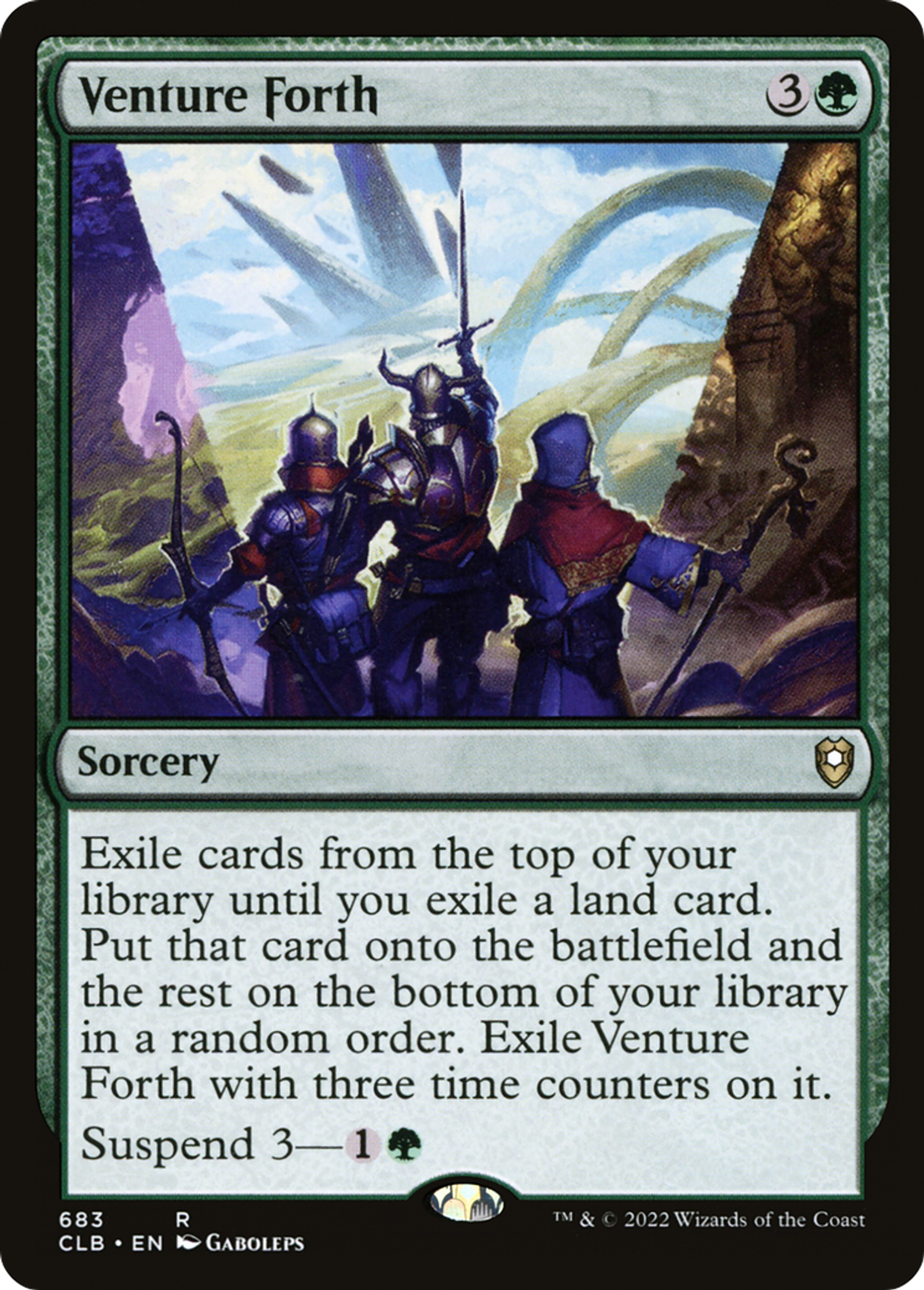 Venture Forth — Commander Legends: Battle for Baldur's Gate — Magic: The Gathering