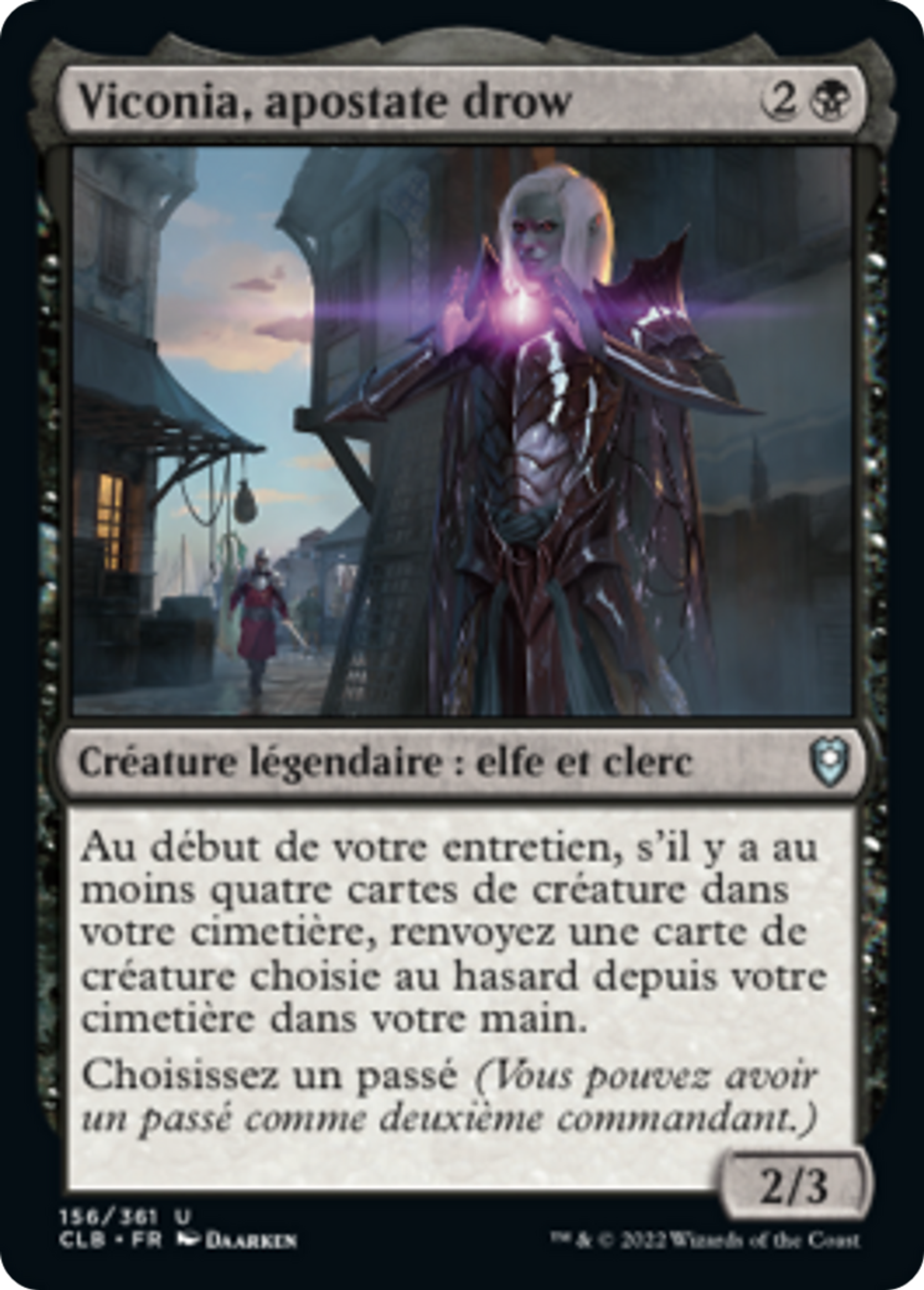 Viconia, apostate drow — Commander Legends: Battle for Baldur's Gate — Magic: The Gathering