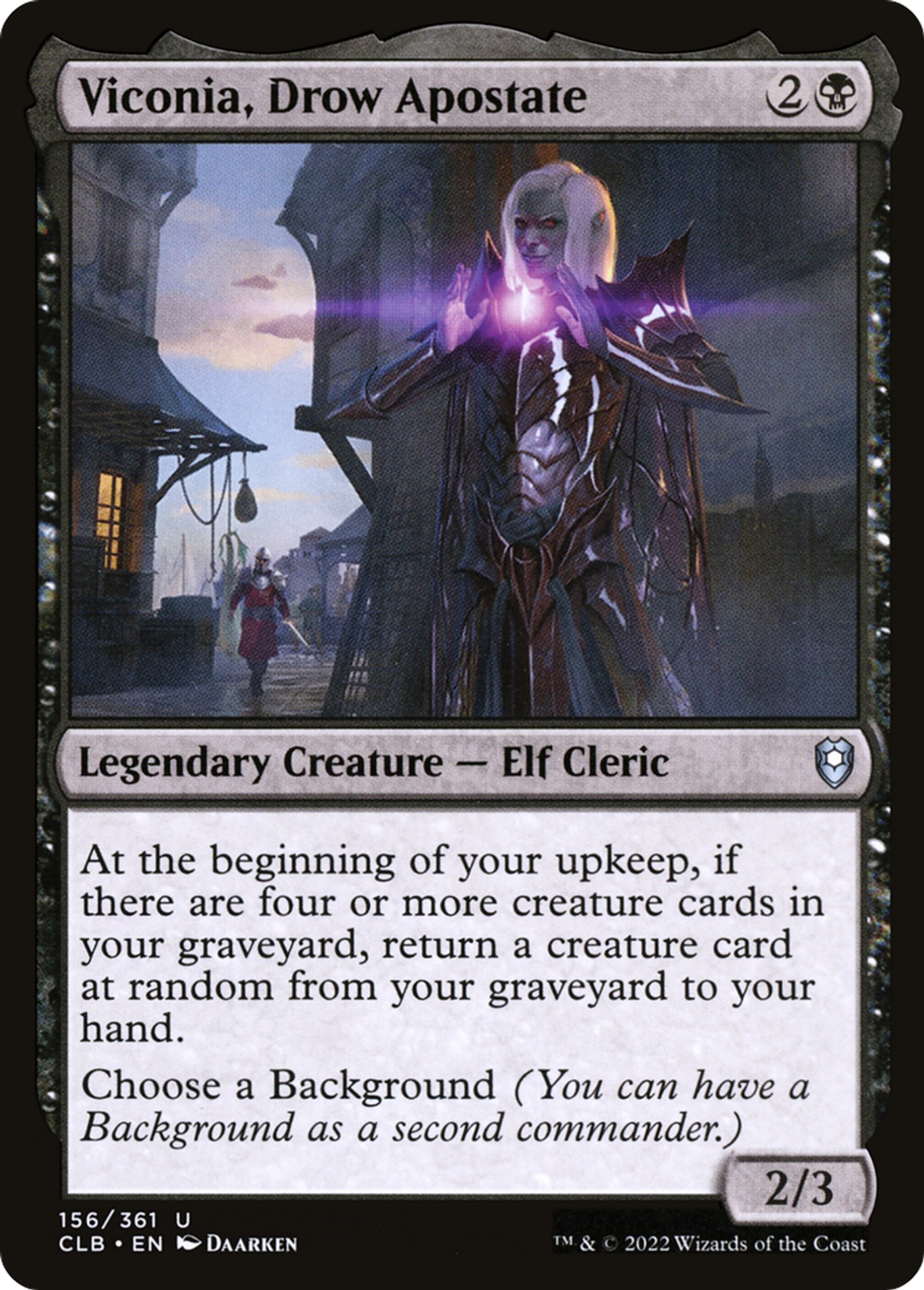 Viconia, Drow Apostate — Commander Legends: Battle for Baldur's Gate — Magic: The Gathering