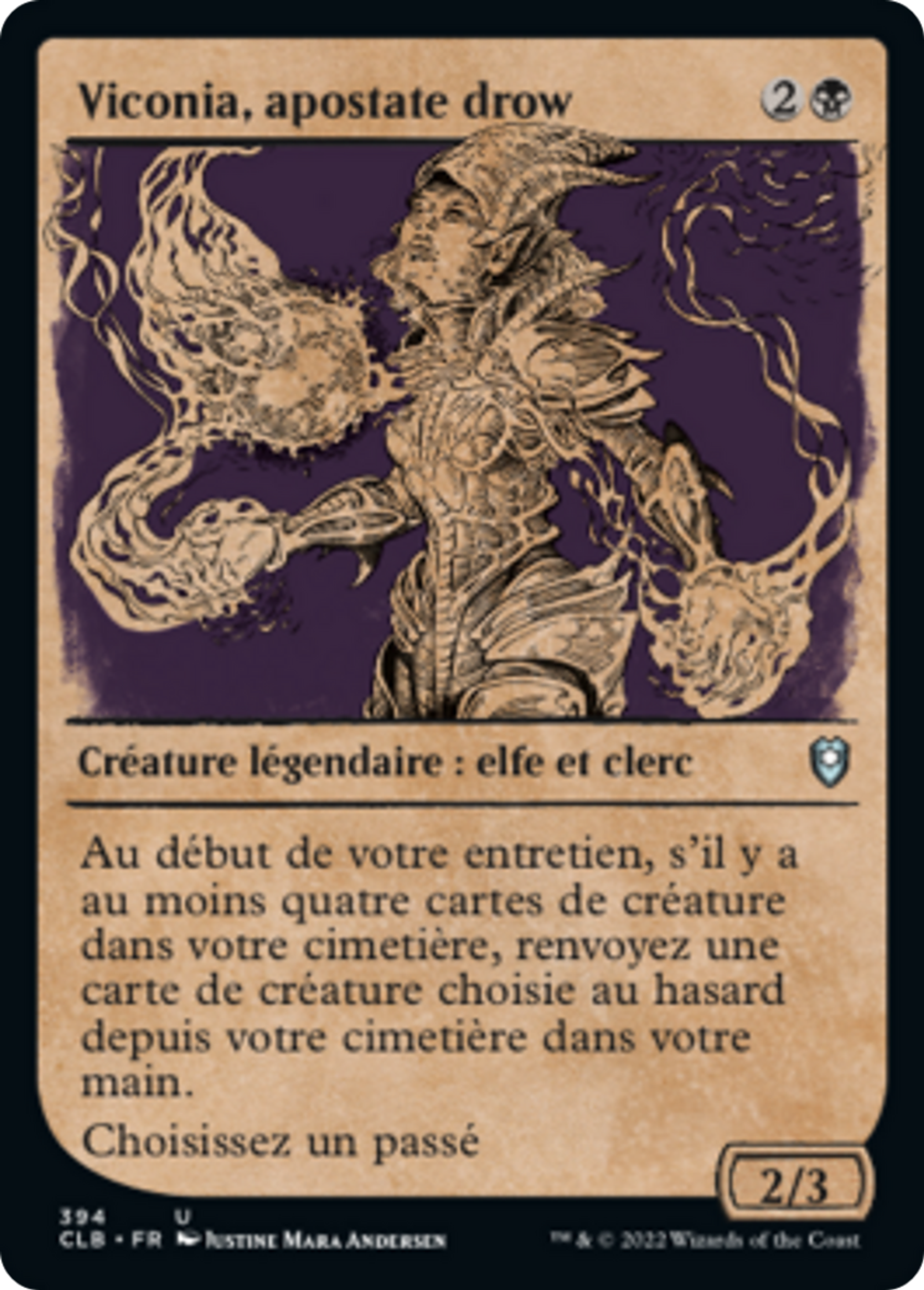 Viconia, apostate drow — Commander Legends: Battle for Baldur's Gate — Magic: The Gathering