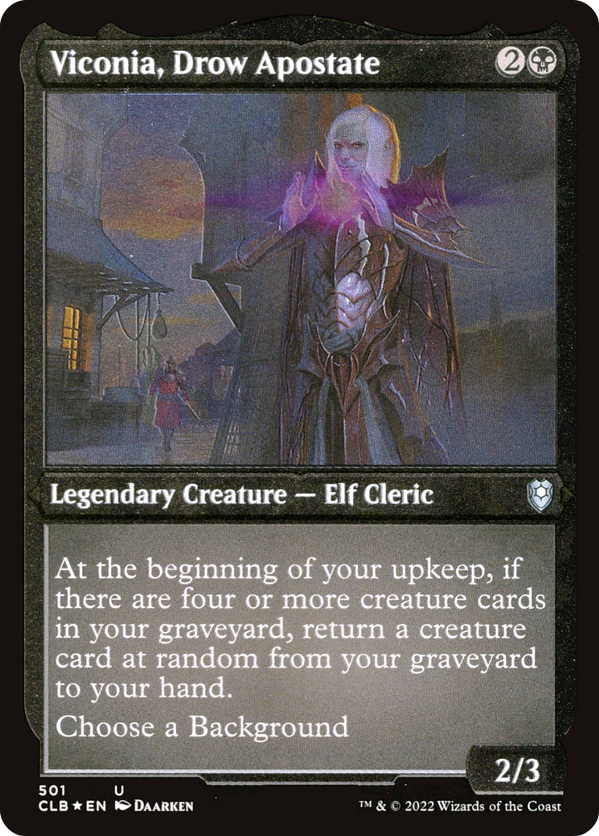 Viconia, Drow Apostate — Commander Legends: Battle for Baldur's Gate — Magic: The Gathering
