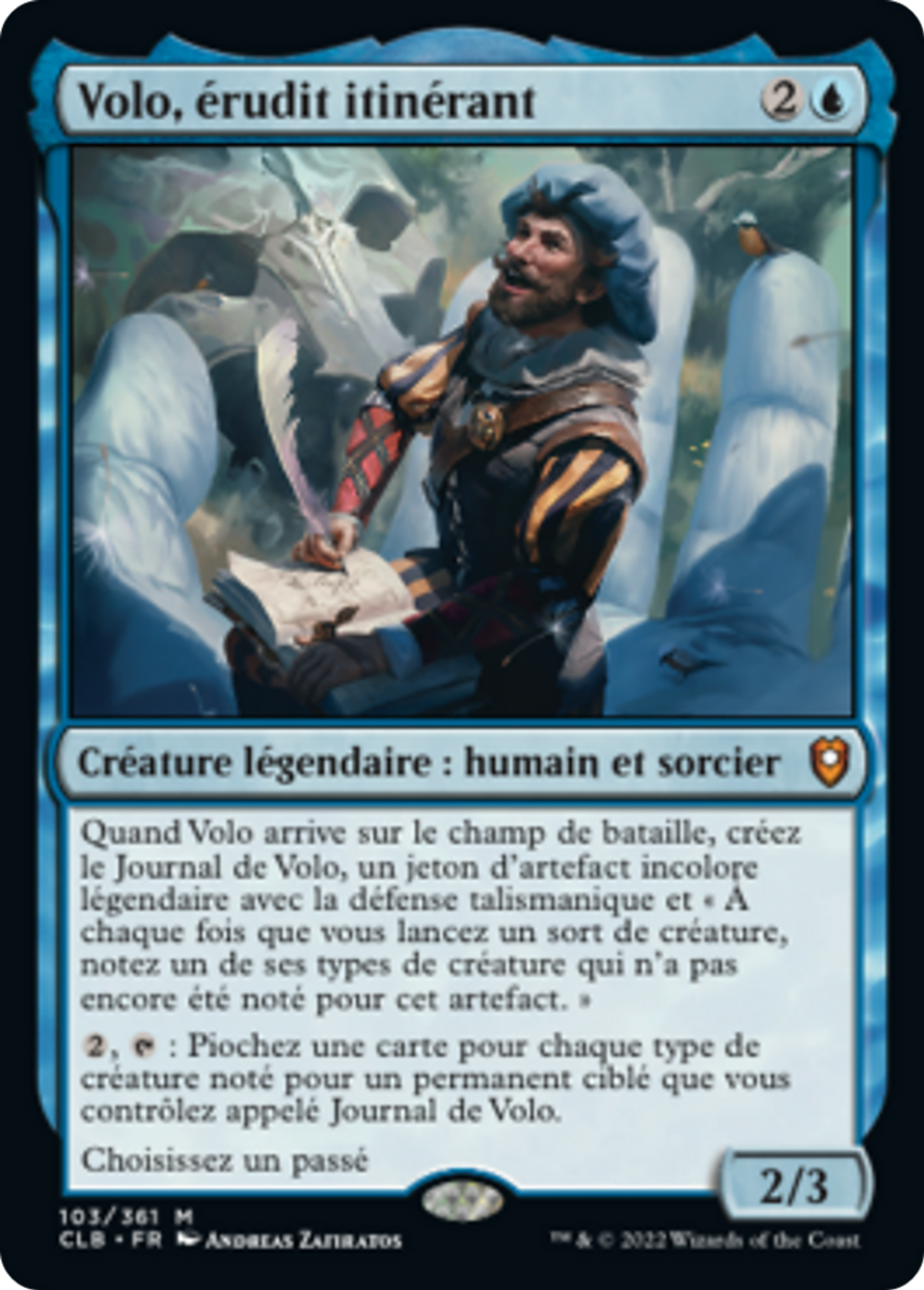 Volo, érudit itinérant — Commander Legends: Battle for Baldur's Gate — Magic: The Gathering