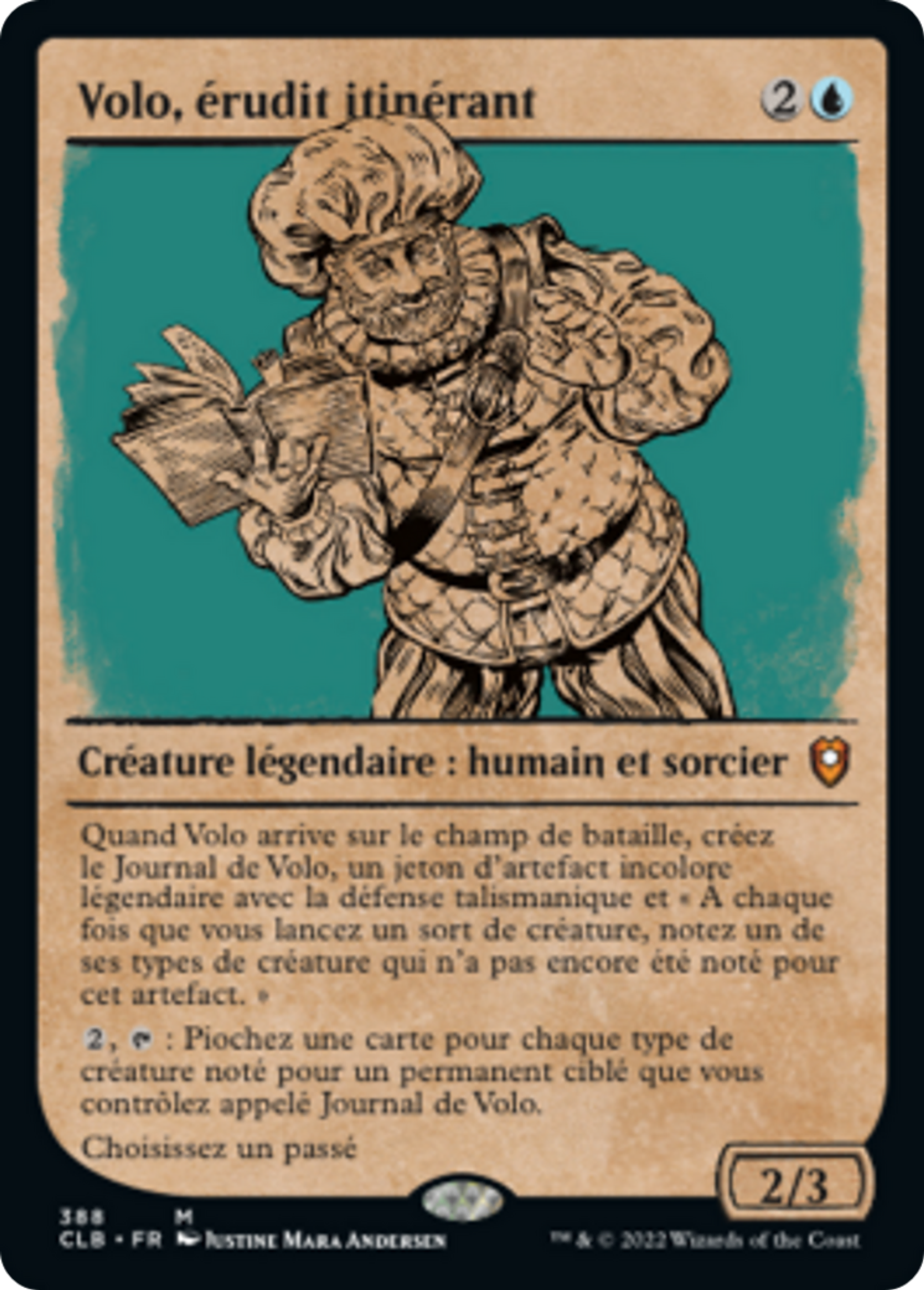 Volo, érudit itinérant — Commander Legends: Battle for Baldur's Gate — Magic: The Gathering
