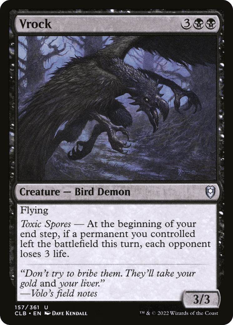 Vrock — Commander Legends: Battle for Baldur's Gate — Magic: The Gathering